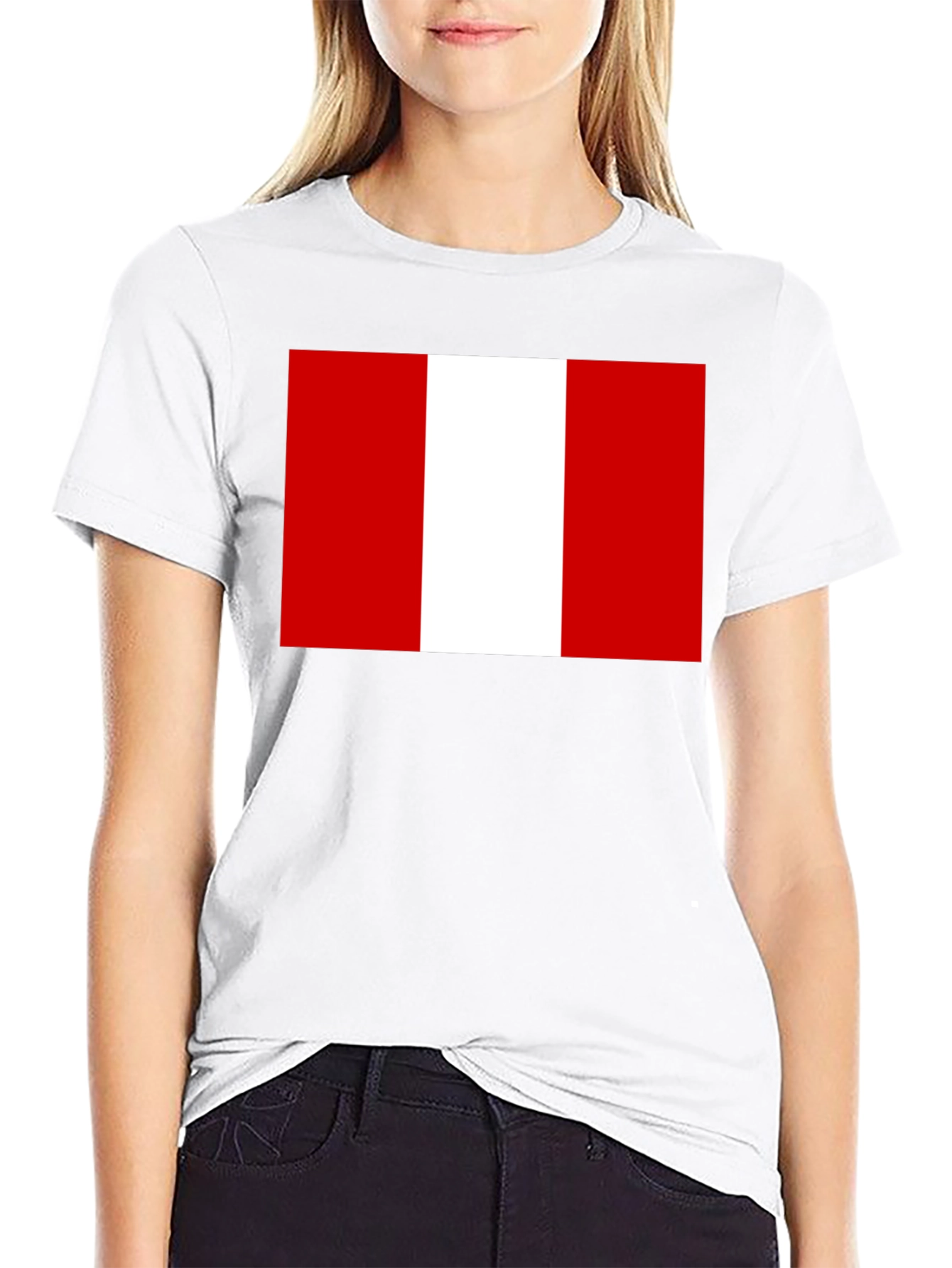 Peru Flag T-Shirt - Black Graphic Tee