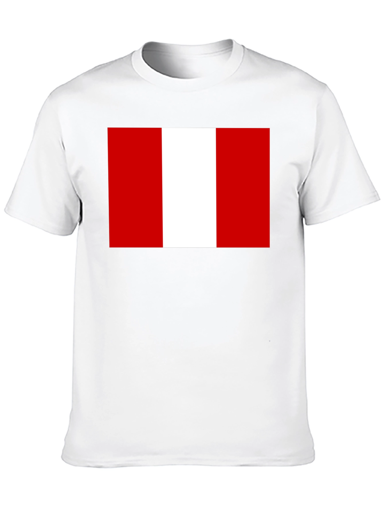 Peru Flag T-Shirt - Black Graphic Tee