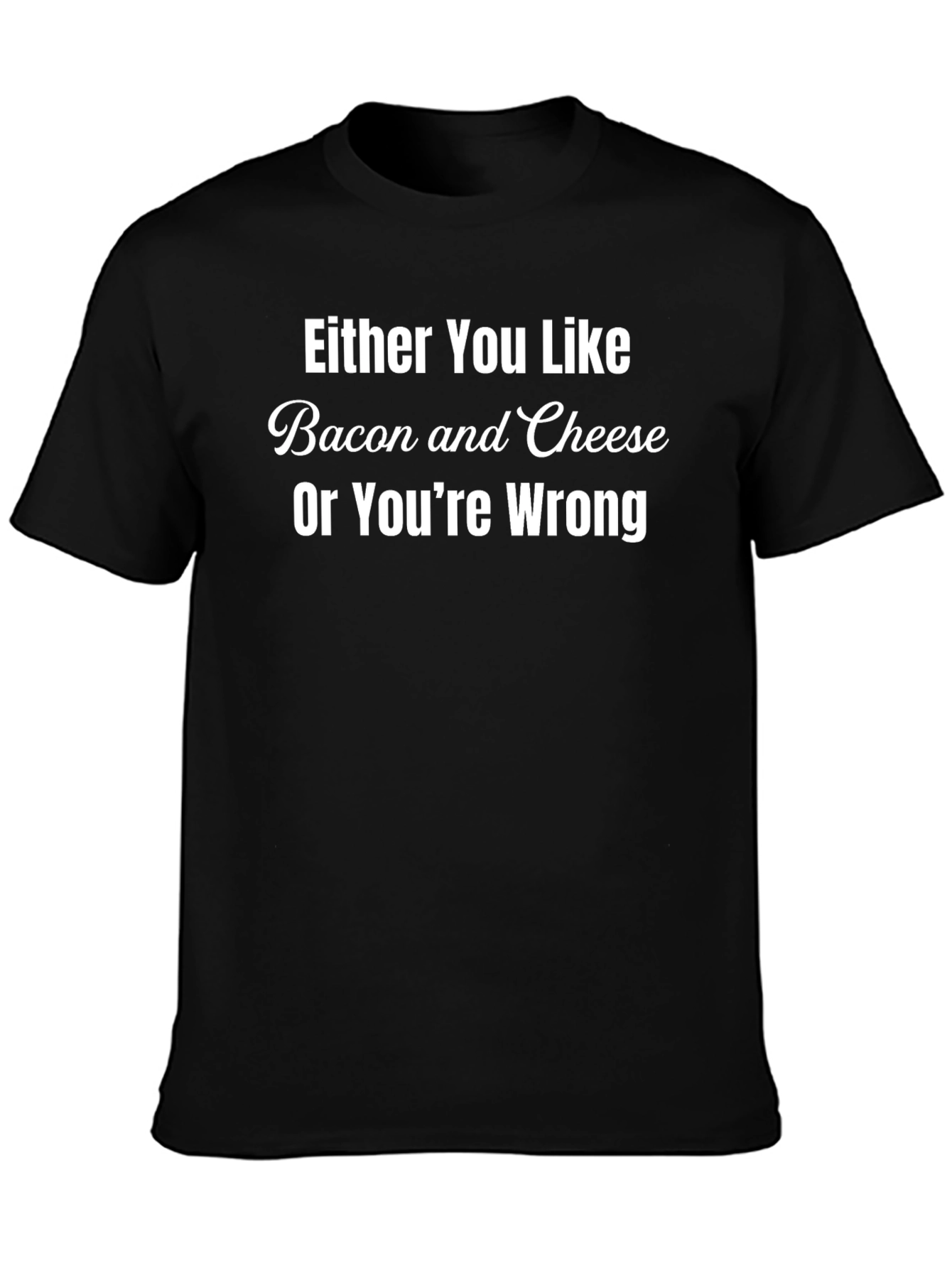 Bacon & Cheese T-Shirt Funny Foodie Tee