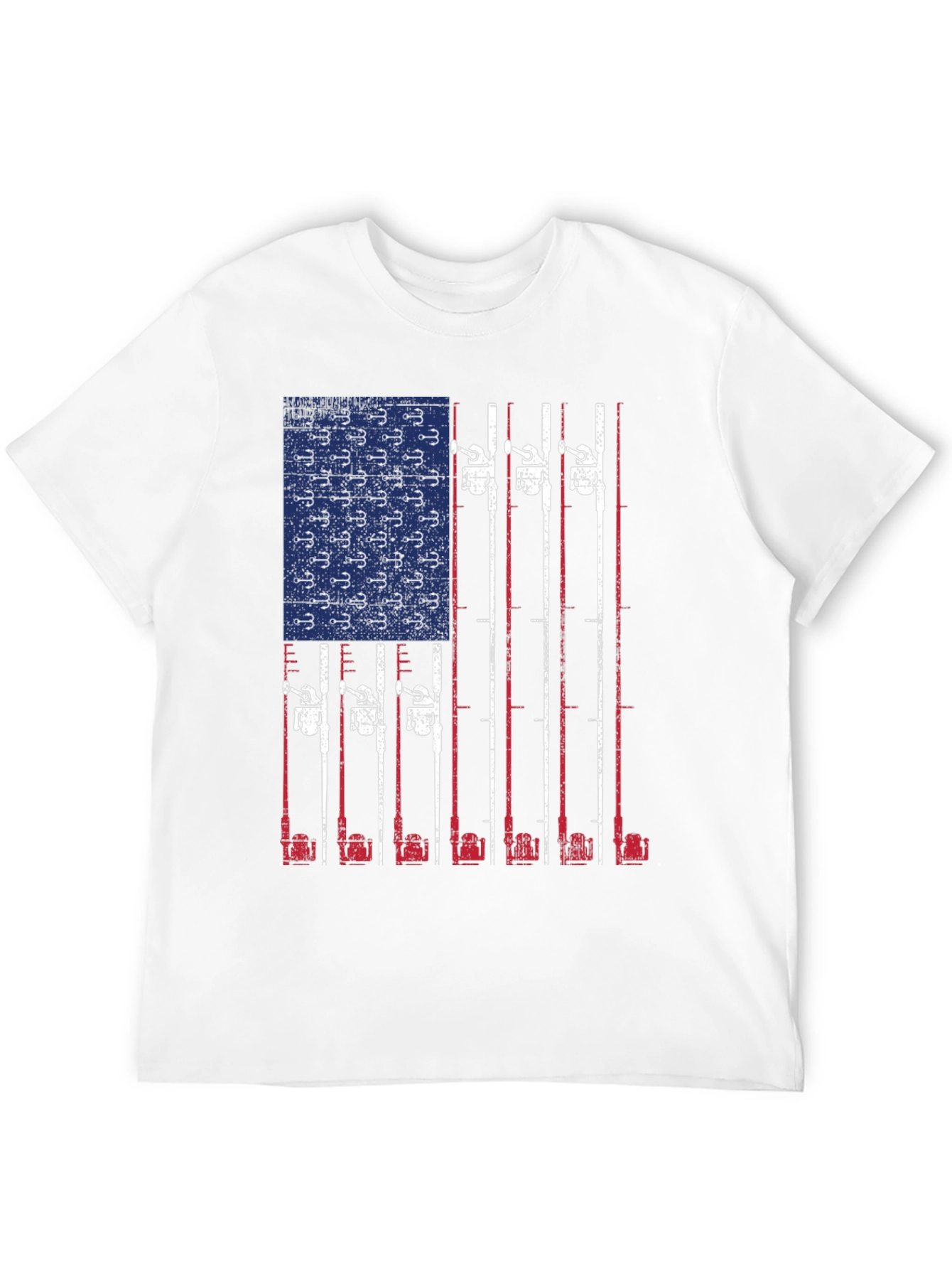 American Flag Fishing T-Shirt