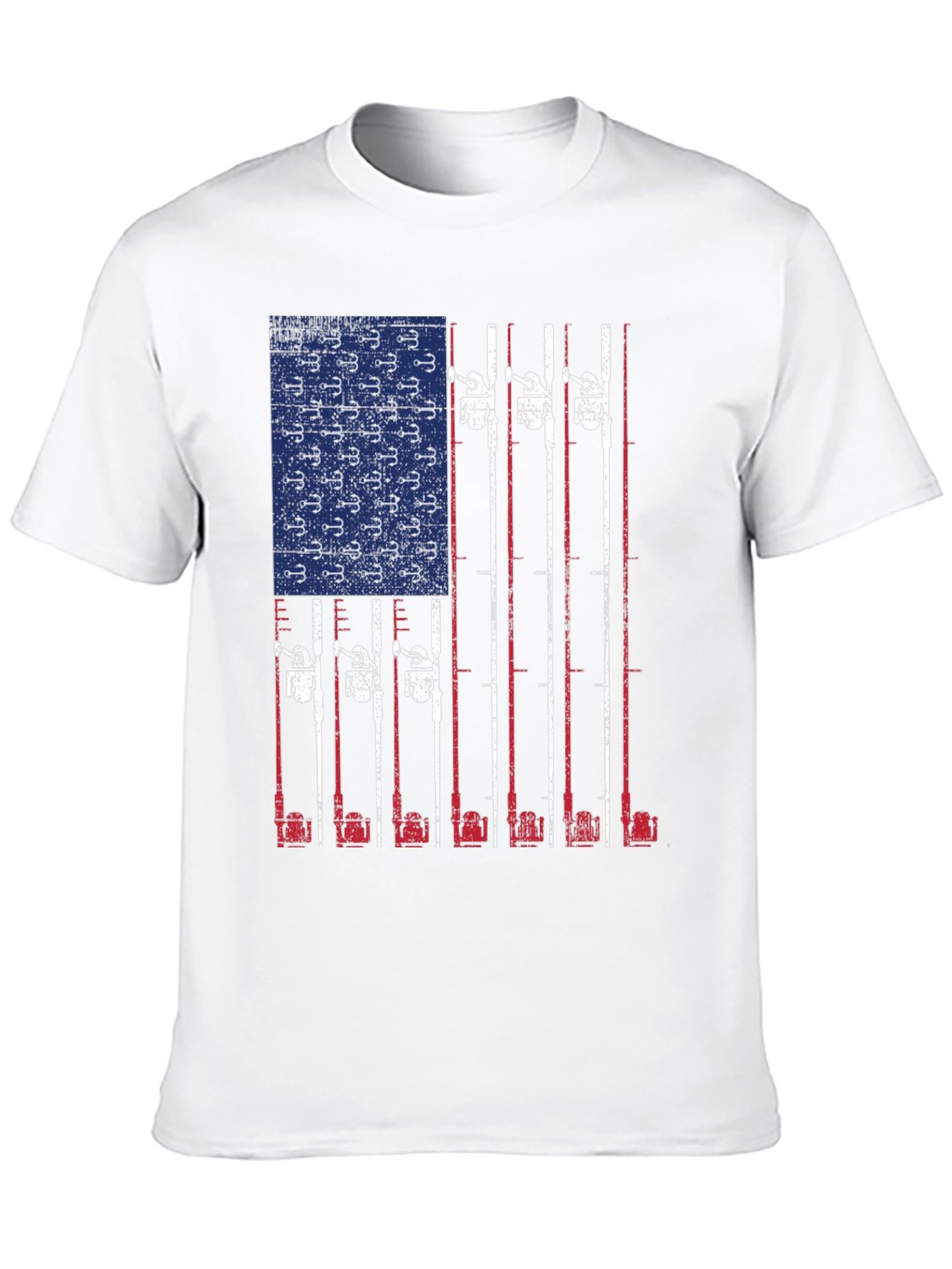 American Flag Fishing T-Shirt