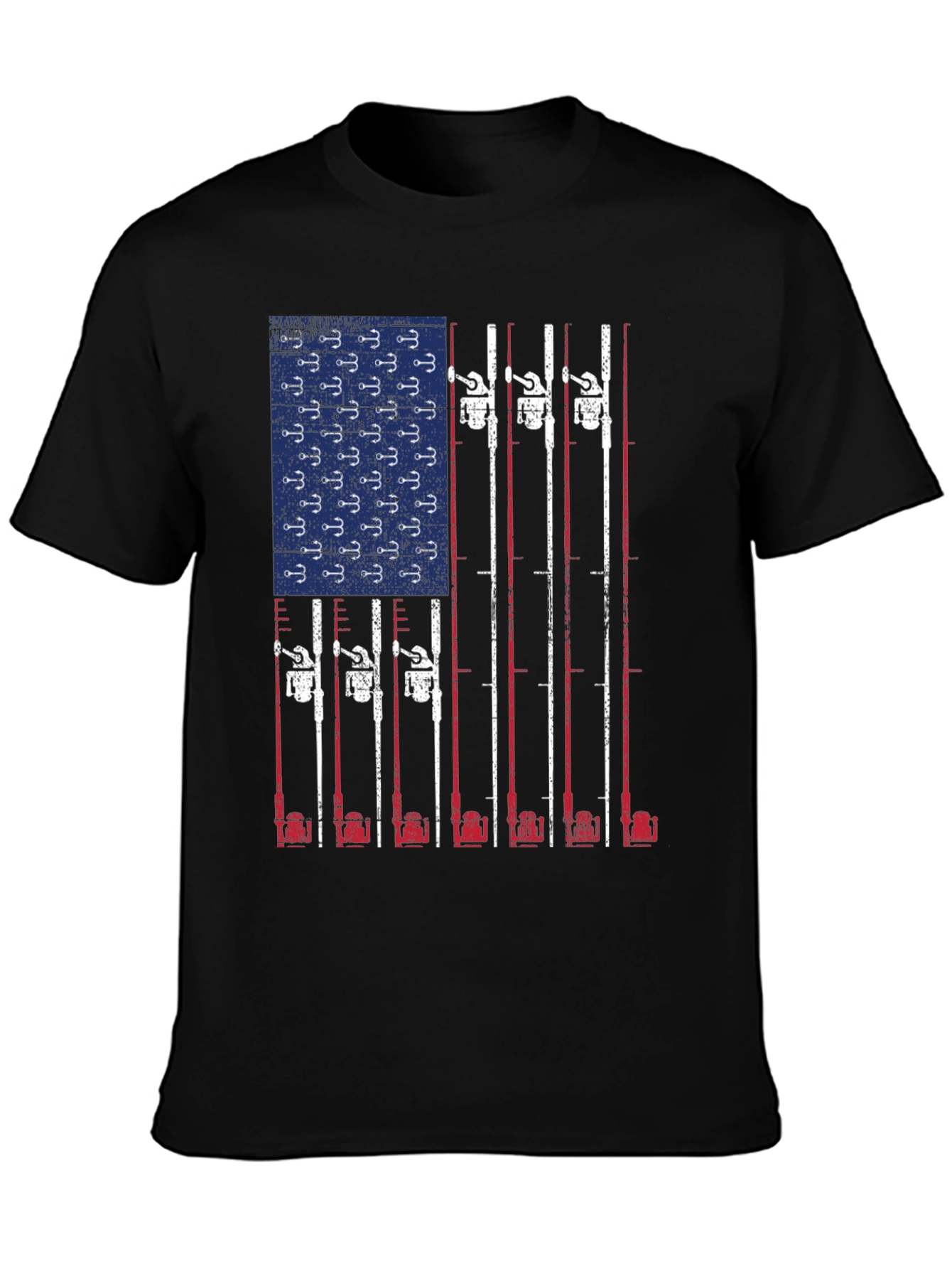 American Flag Fishing T-Shirt