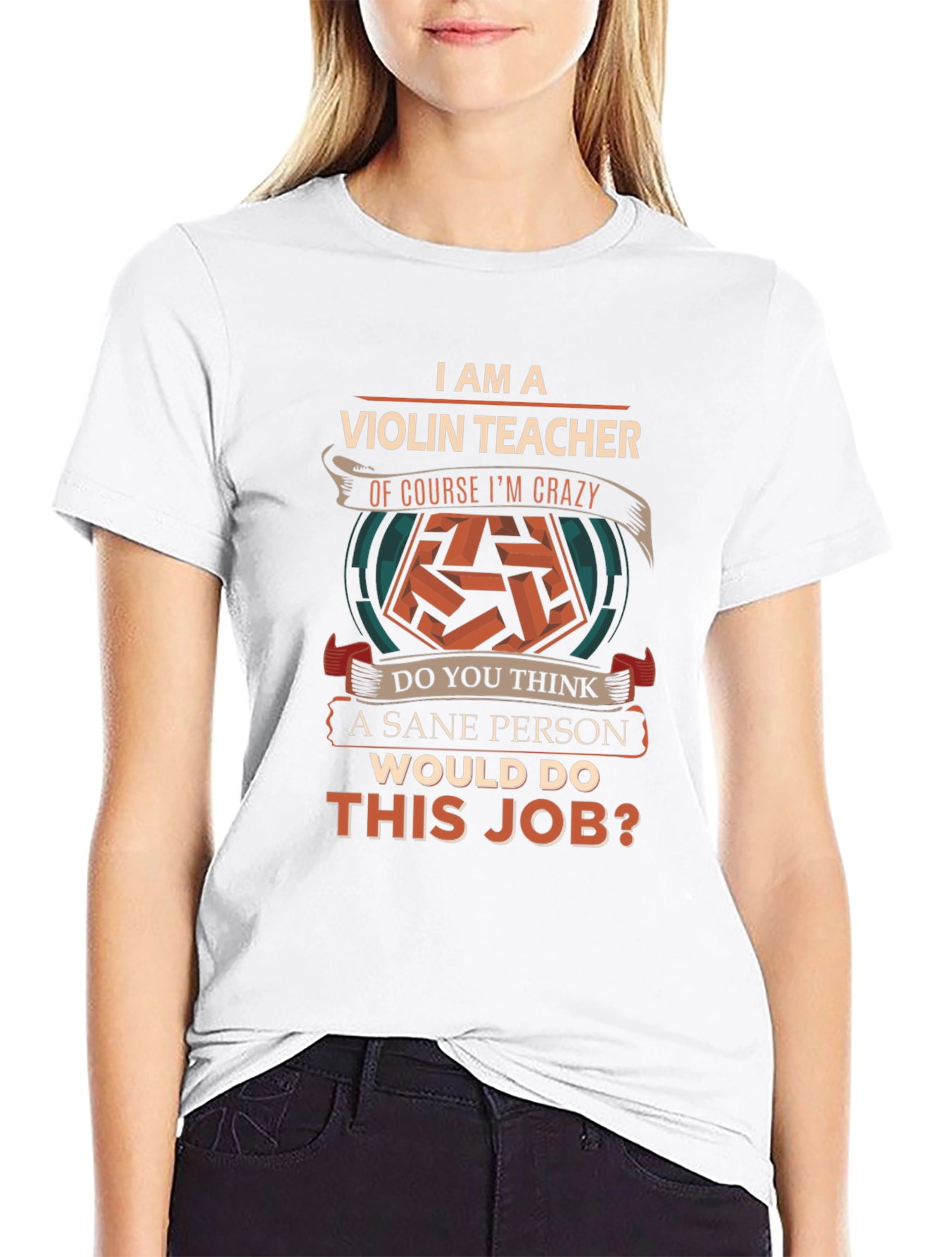 Violin Teacher Crazy Job T-Shirt