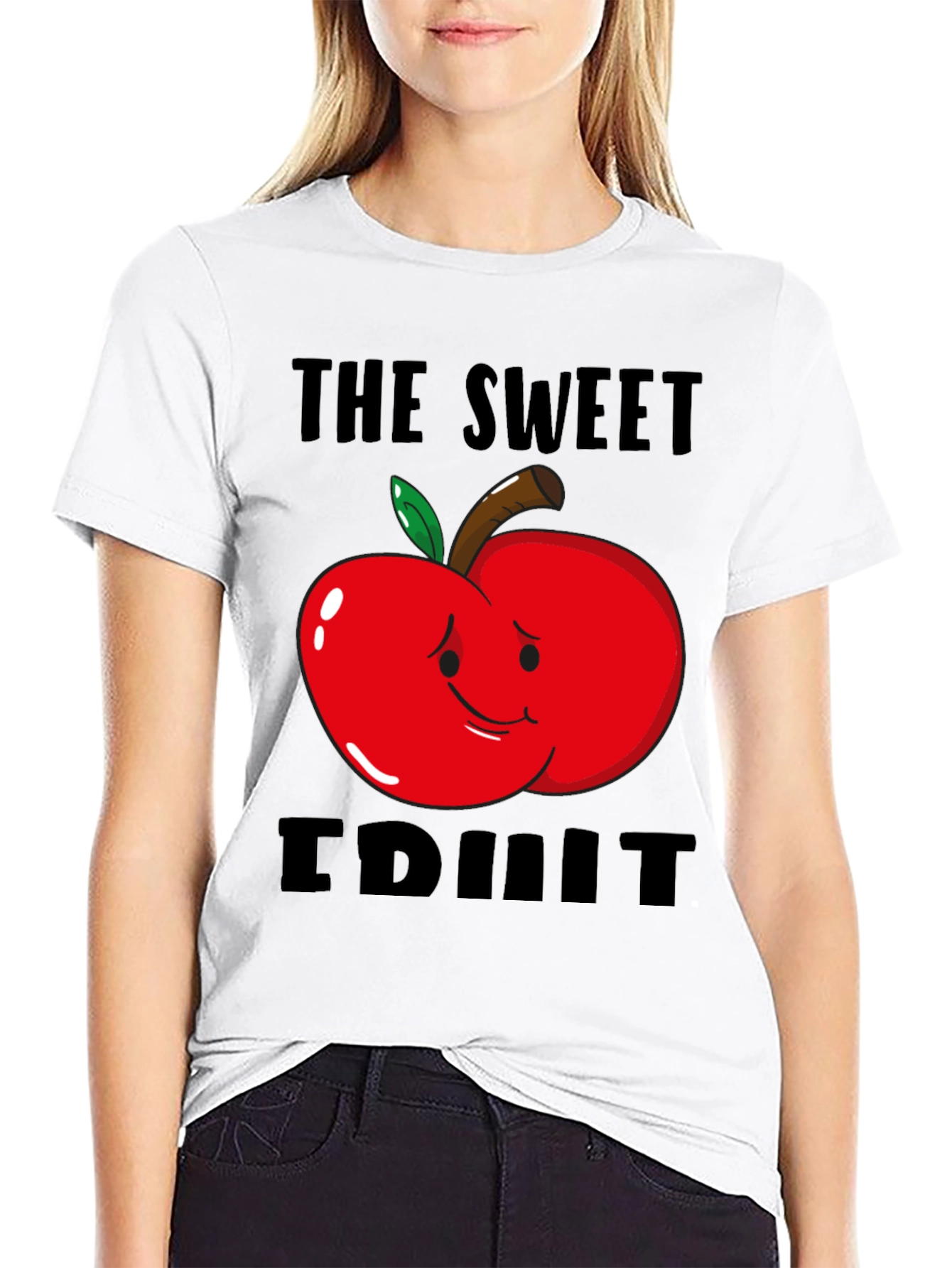The Sweet Fruit Graphic T-Shirt - Black