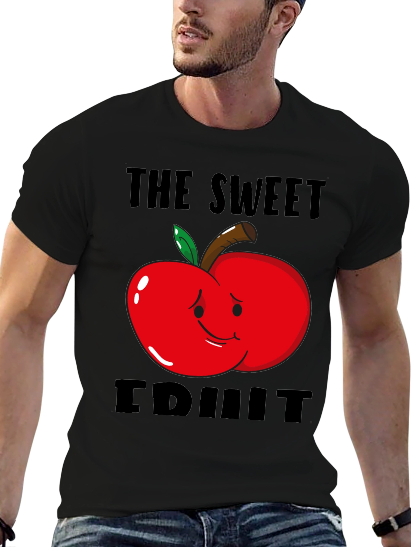 The Sweet Fruit Graphic T-Shirt - Black