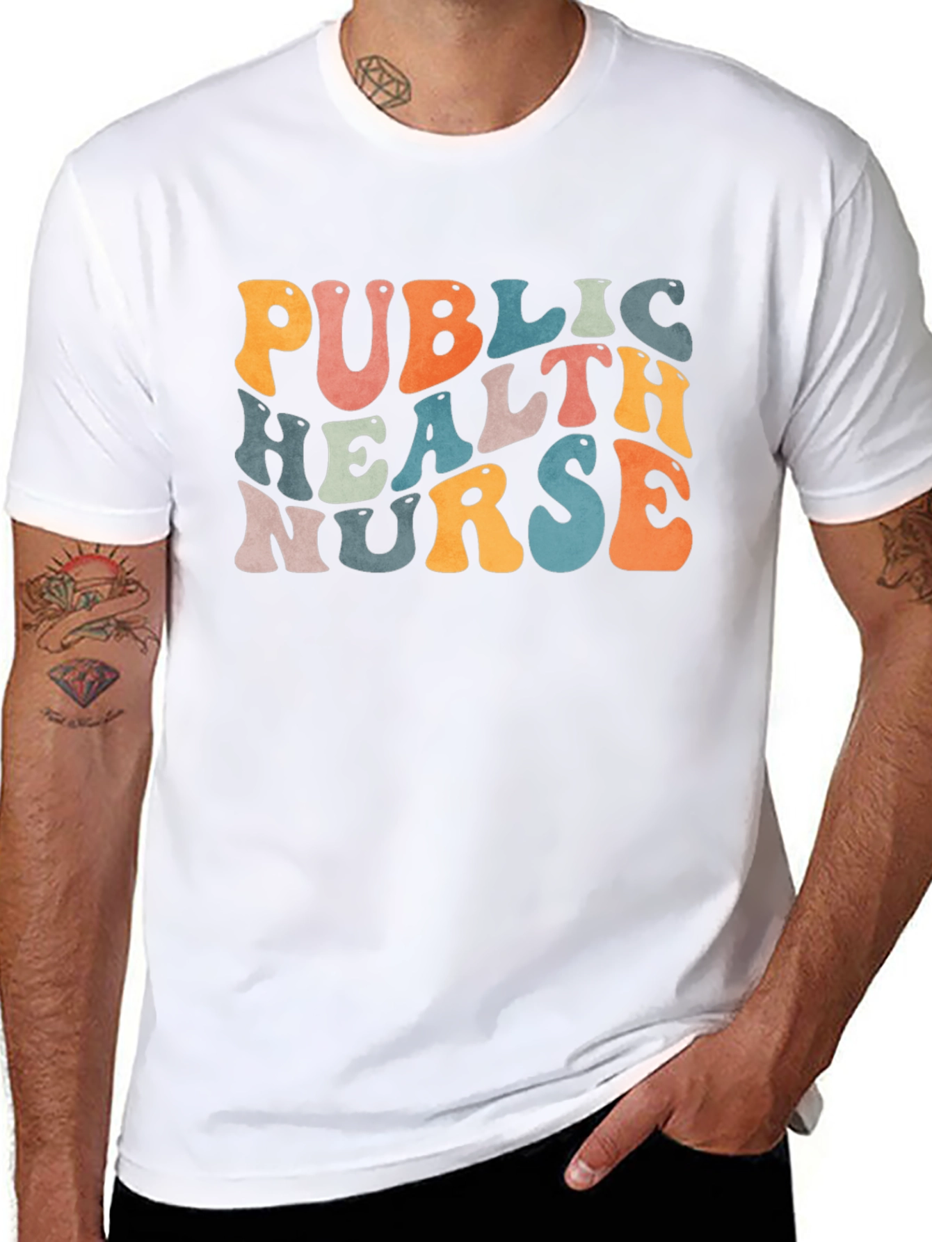 Public Health Nurse Retro Graphic Tee