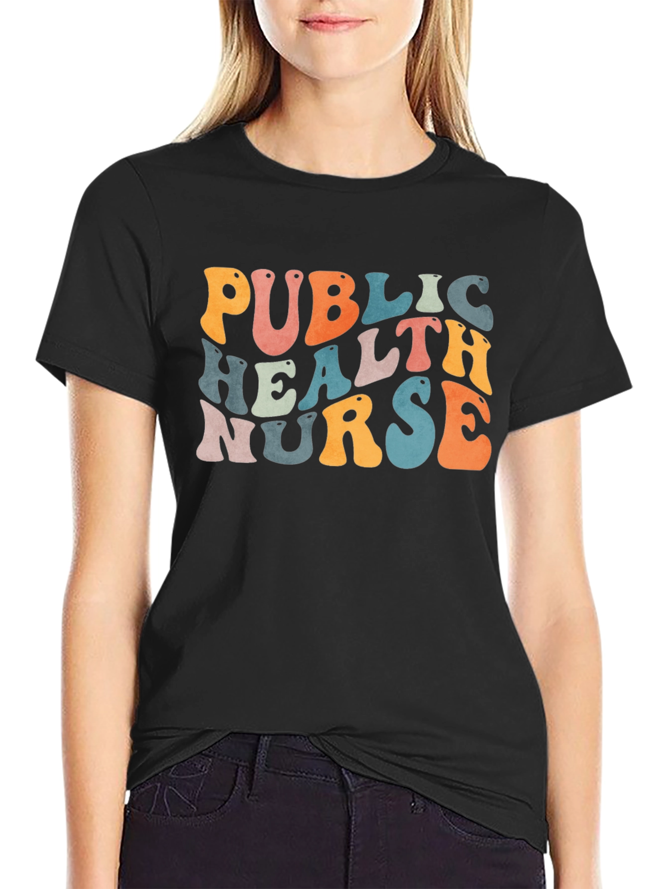 Public Health Nurse Retro Graphic Tee