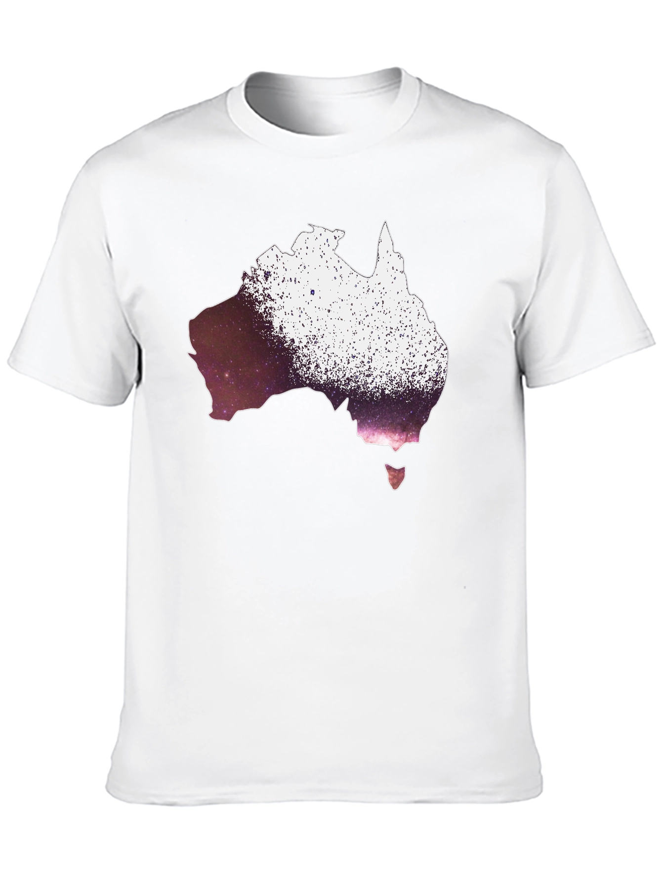 Australia Galaxy Graphic T-Shirt - Black Cotton Tee