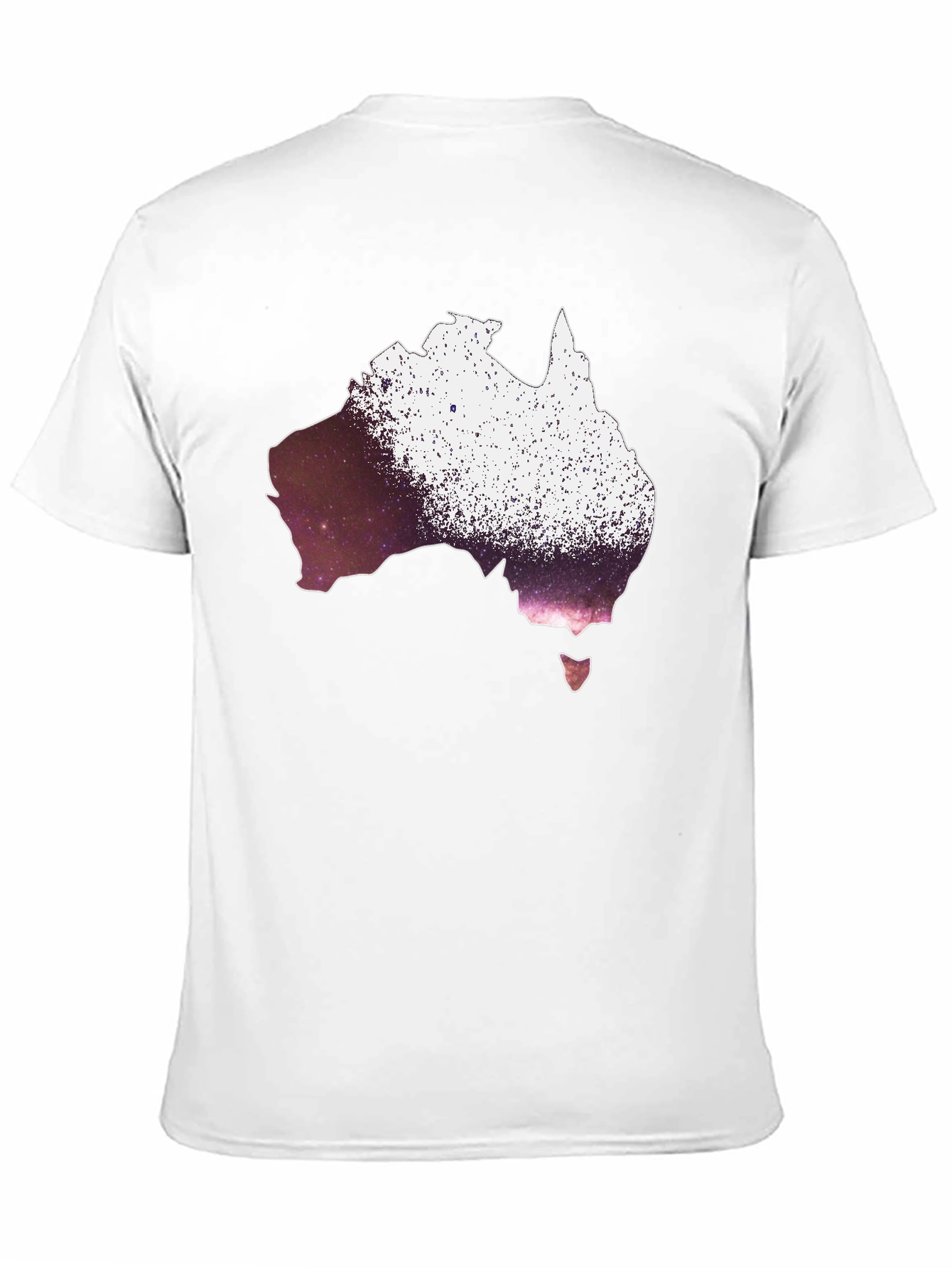 Australia Galaxy Graphic T-Shirt - Black Cotton Tee