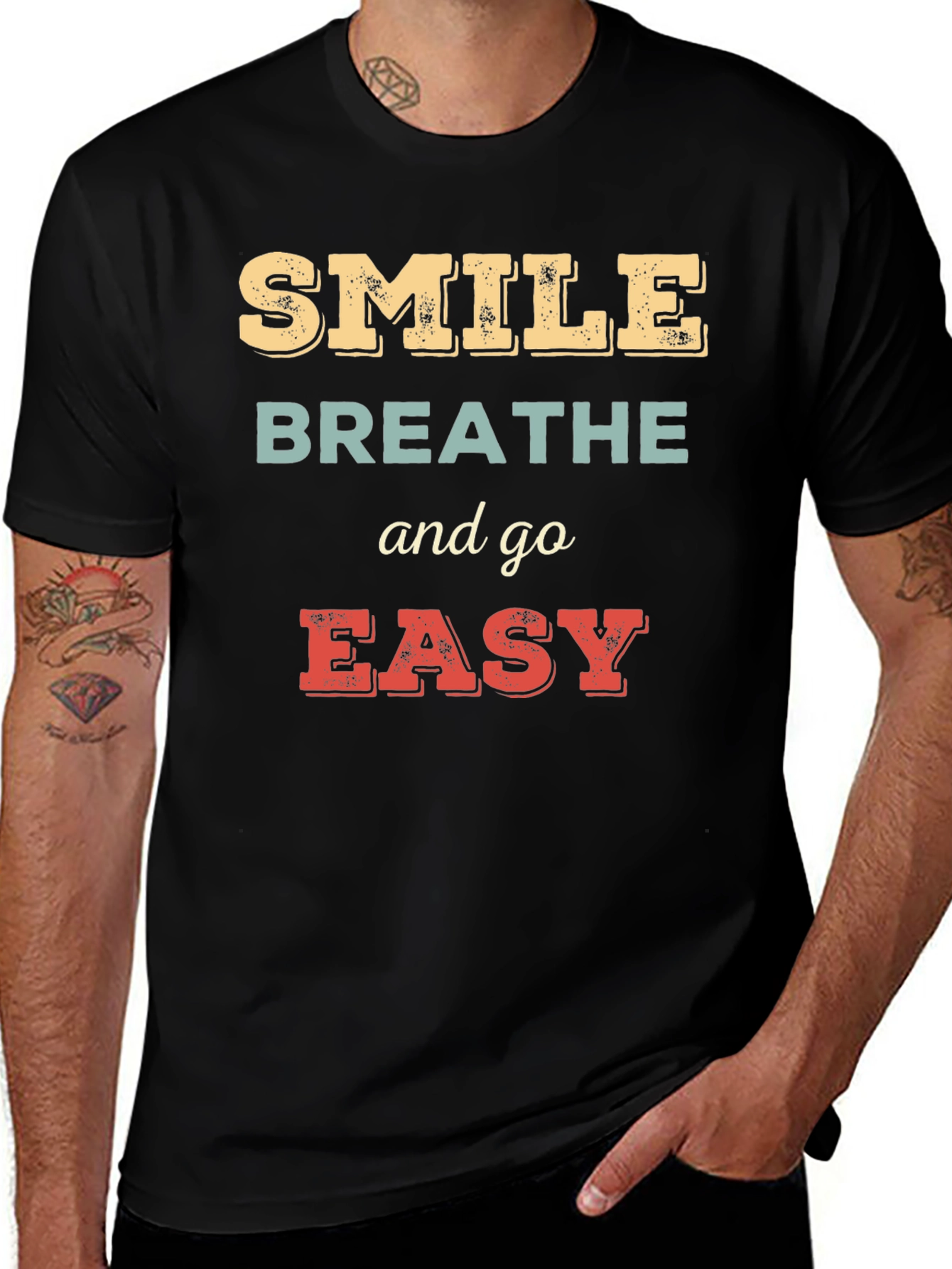 Smile Breathe Easy Graphic T-Shirt