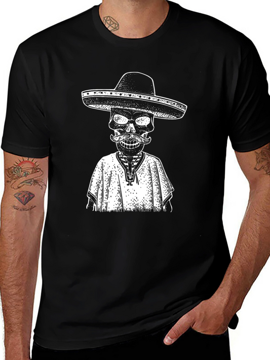 Day of the Dead Skeleton T-Shirt - Black