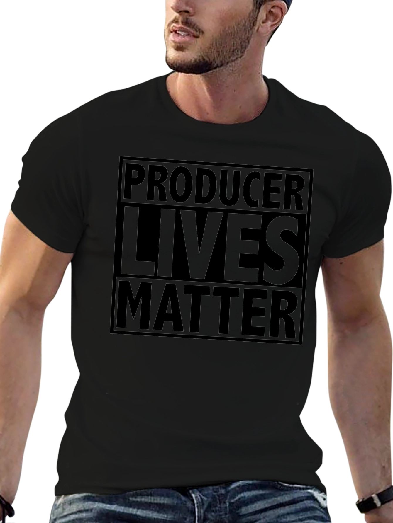 Producer Lives Matter Black Graphic Tee