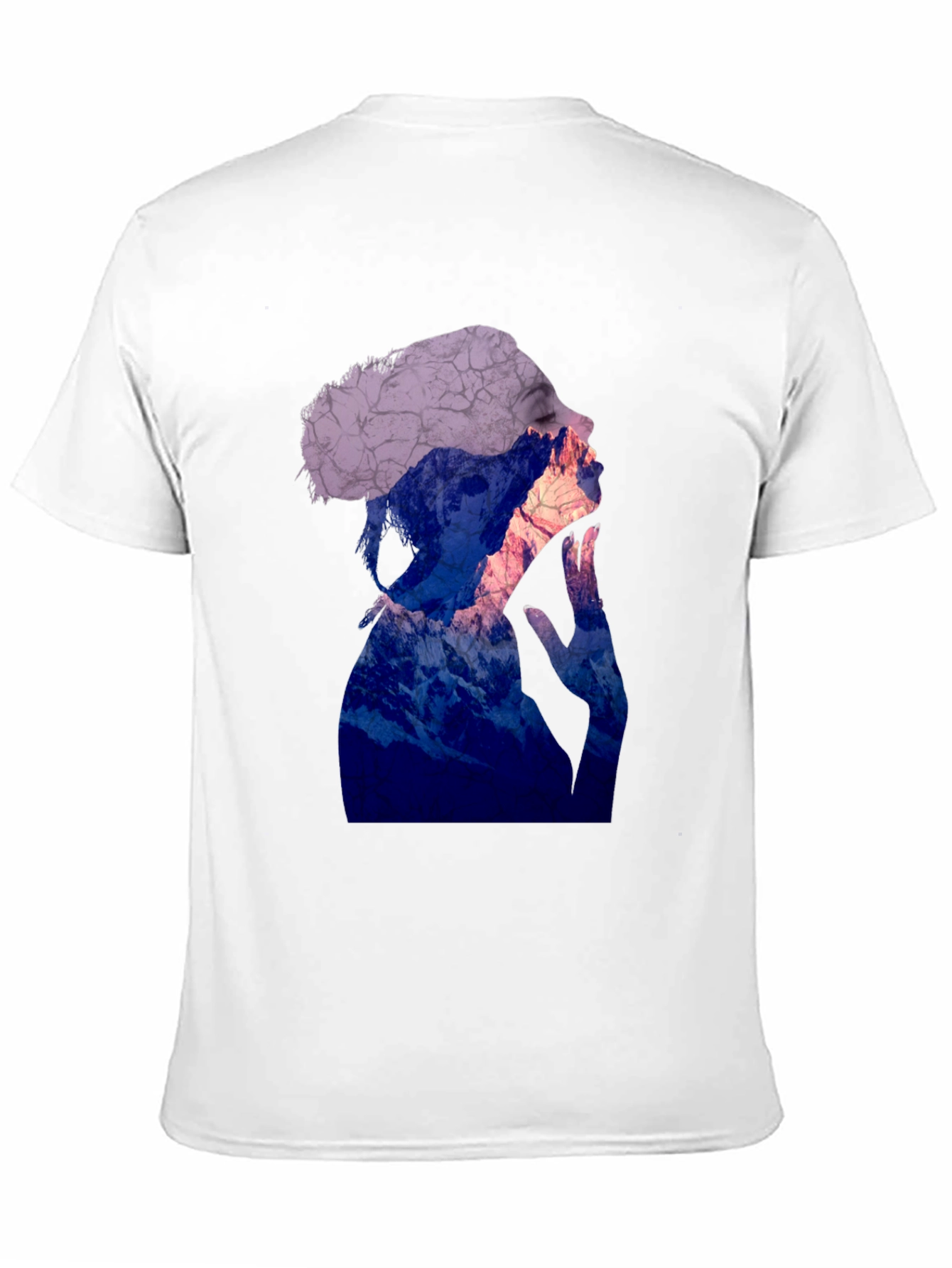Abstract Silhouette Graphic Tee - Trendy Mens T-Shirt