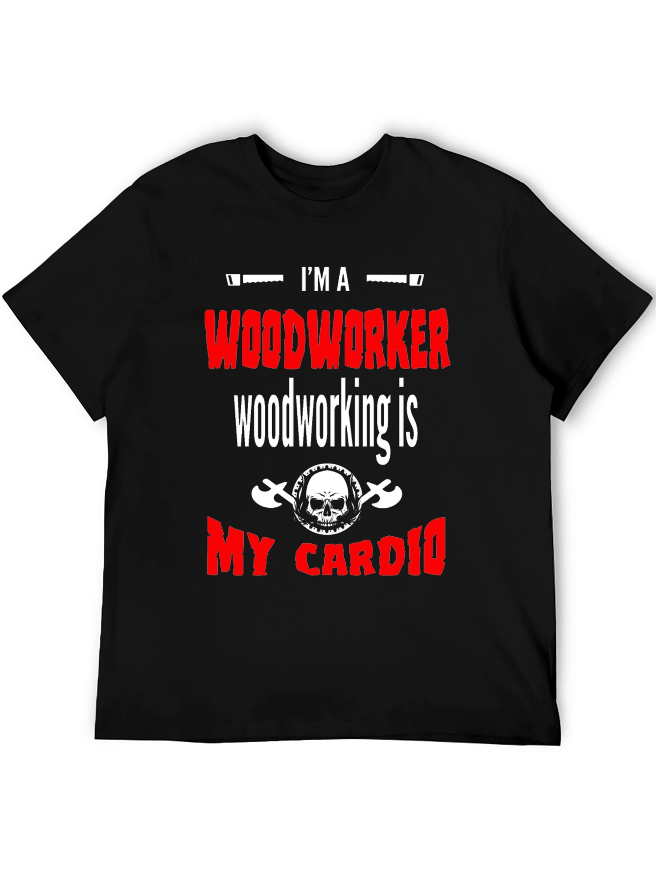 Woodworker My Cardio Black T-Shirt
