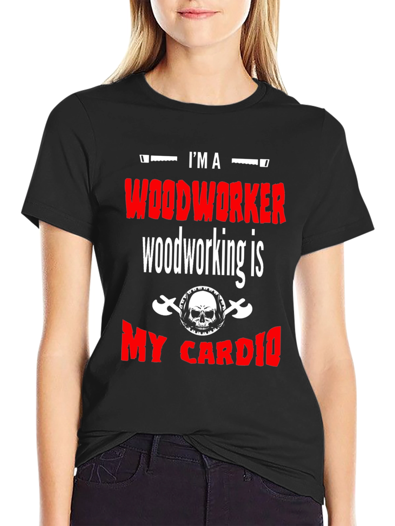 Woodworker My Cardio Black T-Shirt