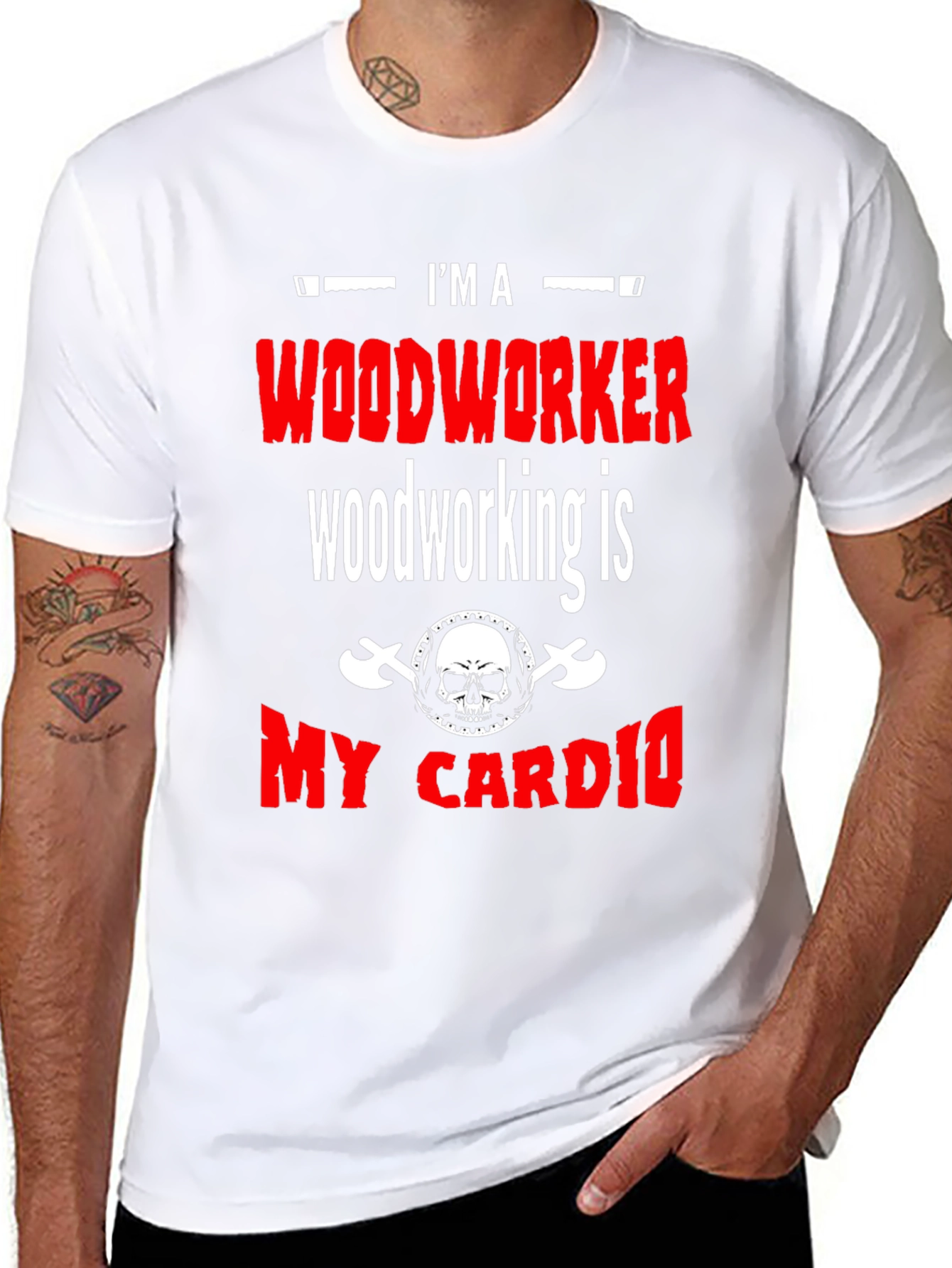 Woodworker My Cardio Black T-Shirt
