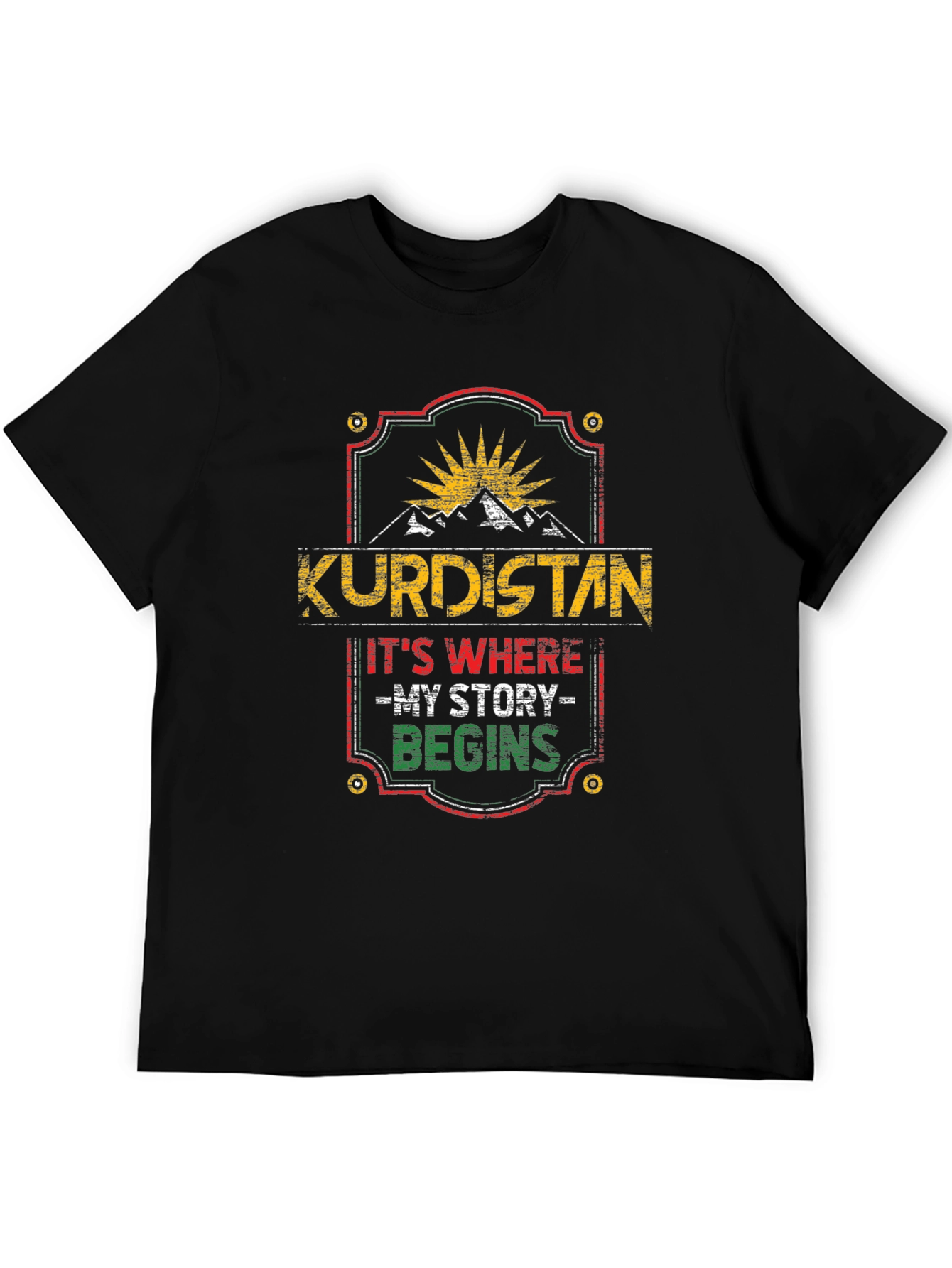 Kurdistan Its Where My Story Begins Black T-Shirt