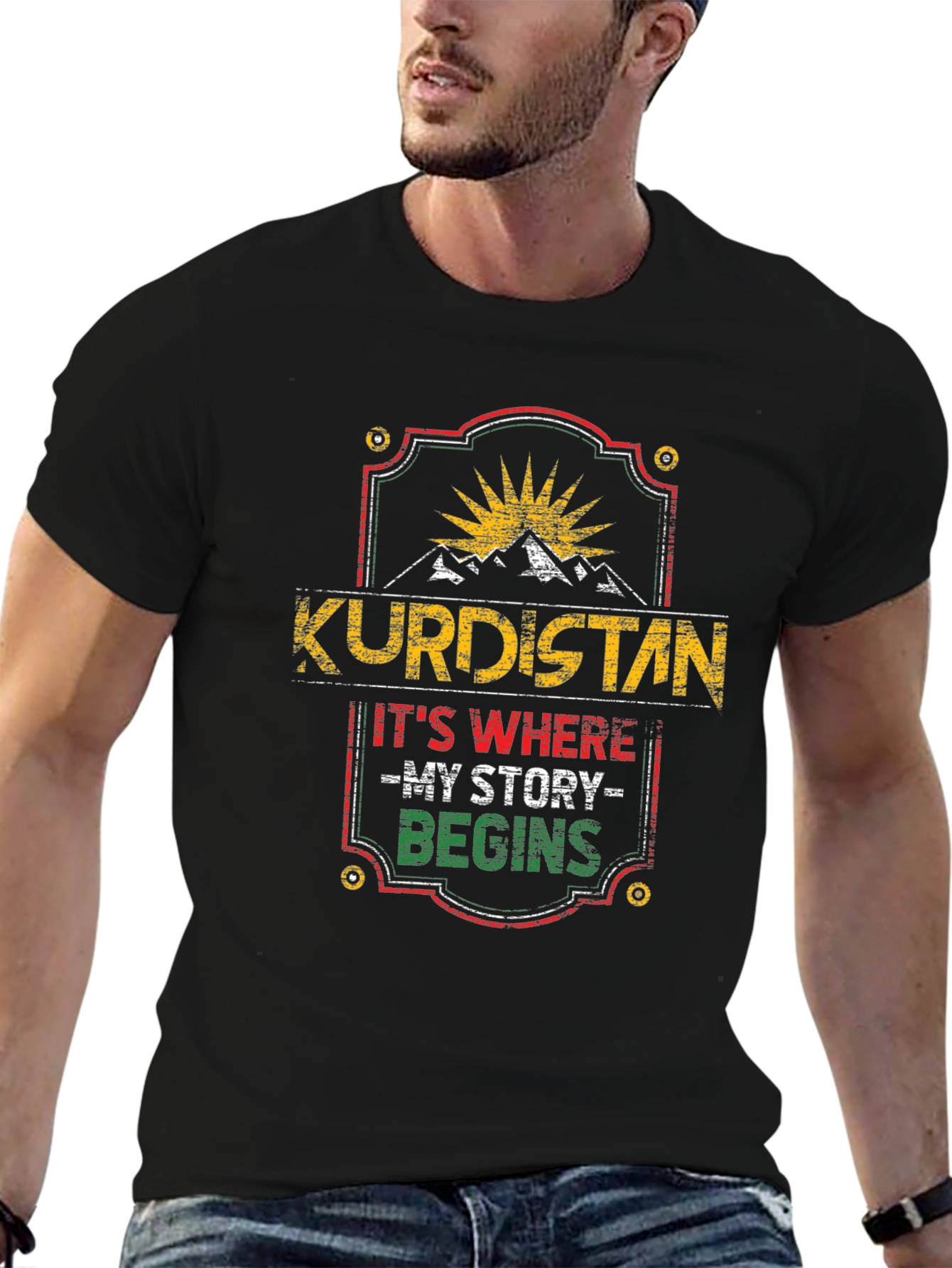 Kurdistan Its Where My Story Begins Black T-Shirt