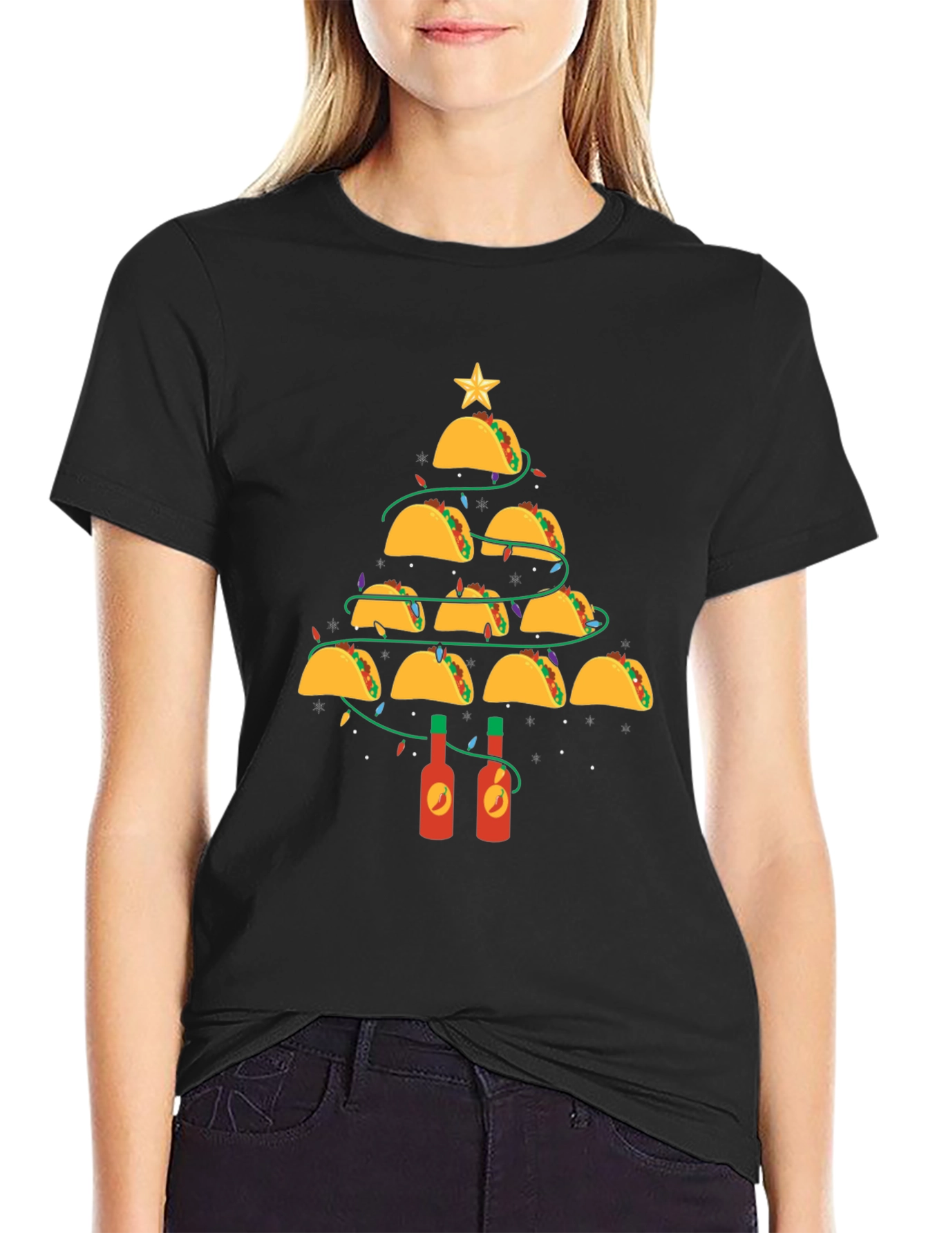 Taco Christmas Tree Graphic Tee