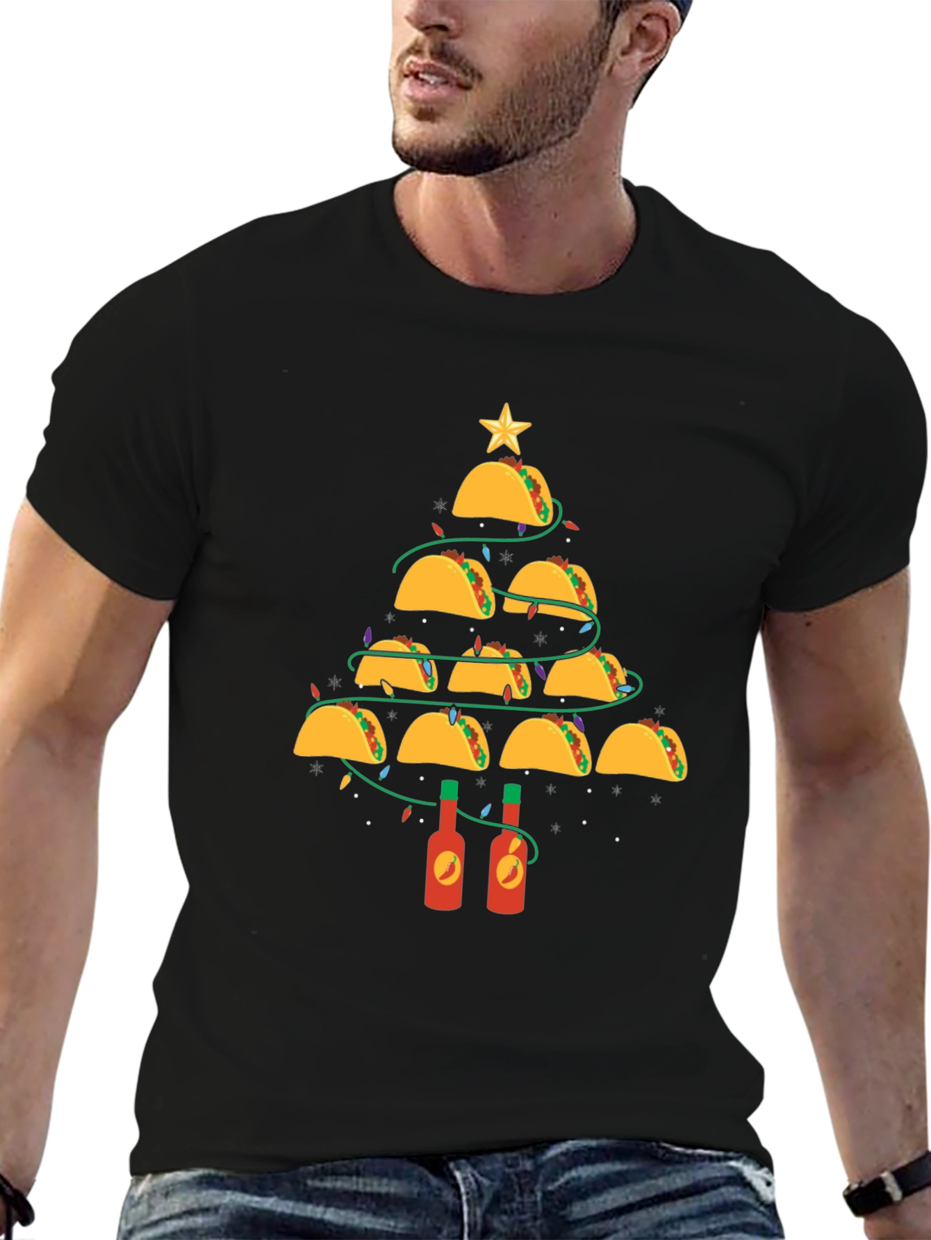 Taco Christmas Tree Graphic Tee