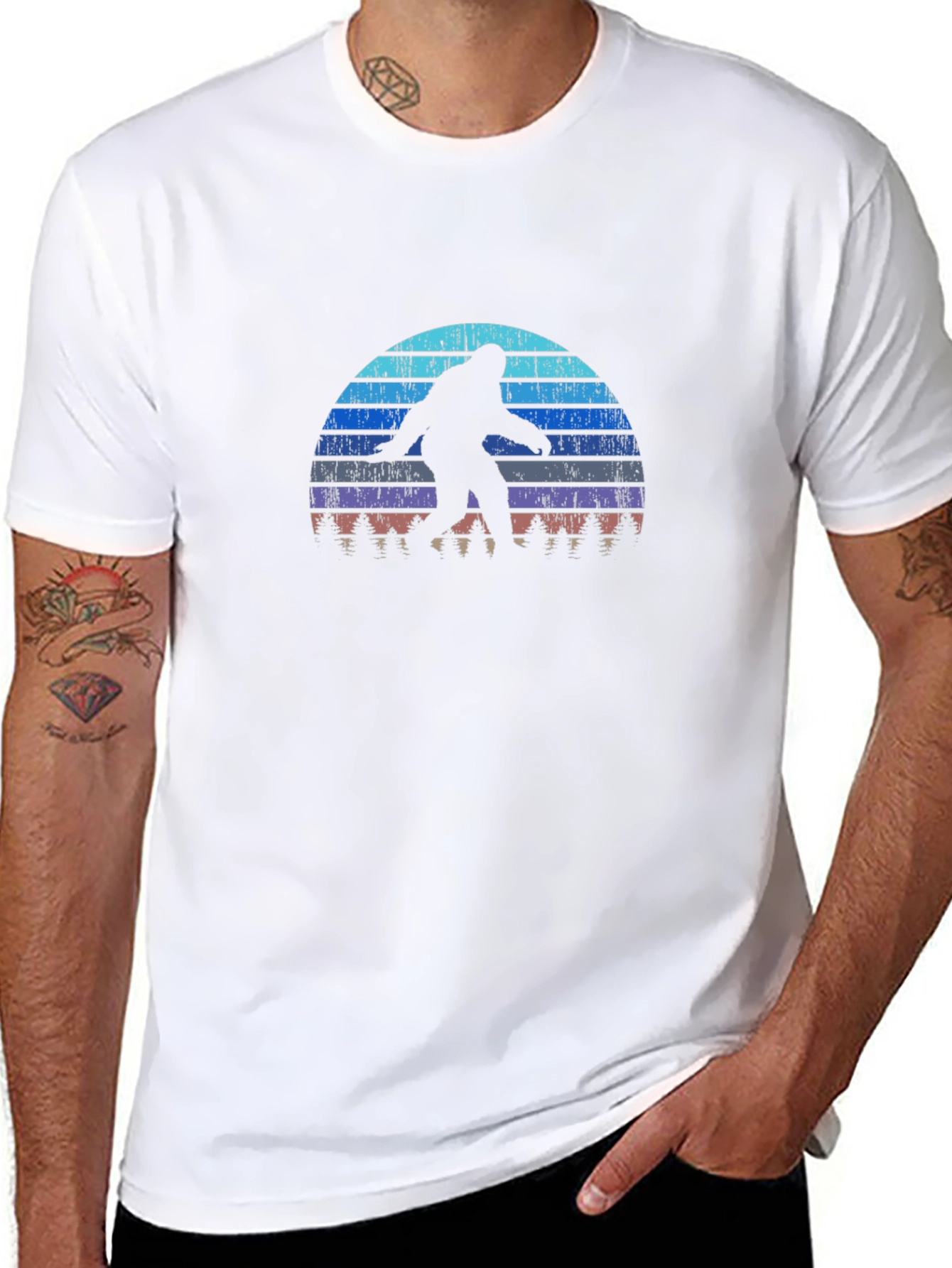 Retro Bigfoot T-Shirt - Sasquatch Sunset Graphic Tee