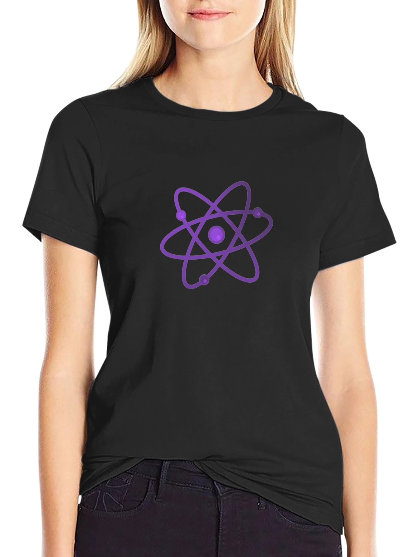 Atom Graphic Black T-Shirt