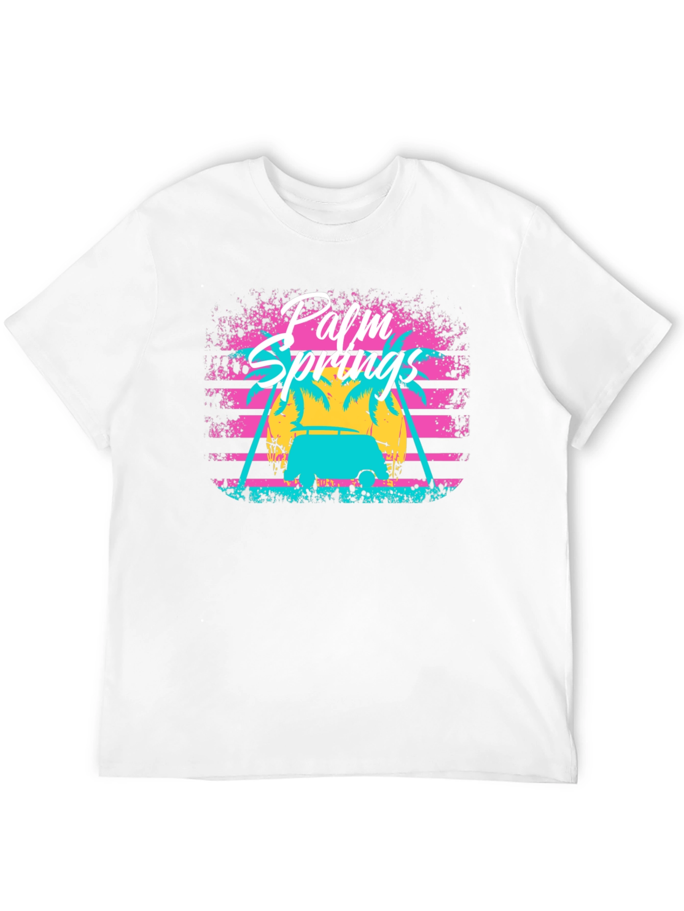 Palm Springs Retro Graphic Tee - Vacation Vibes