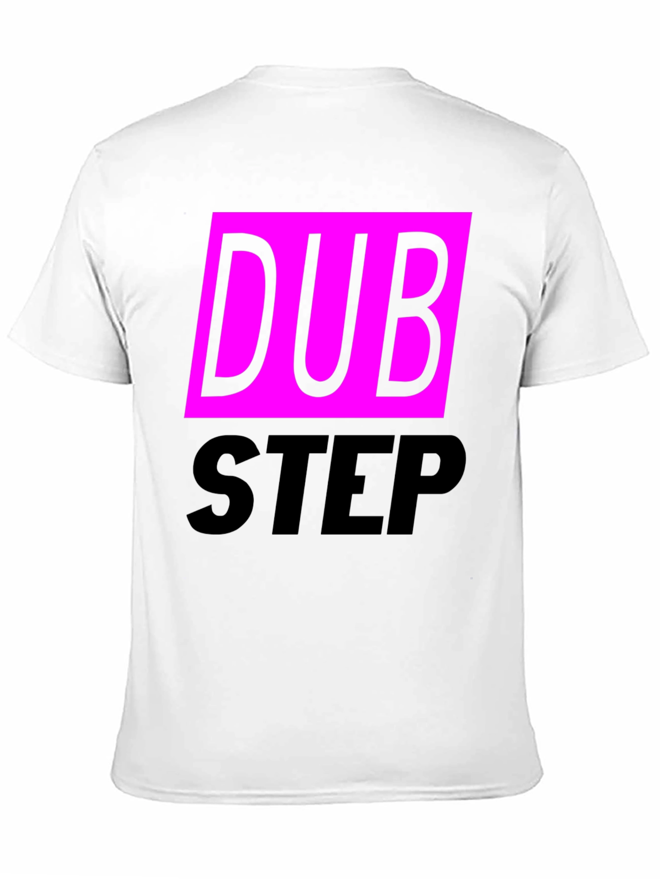 Dubstep Graphic Tee - Black Cotton Blend T-Shirt
