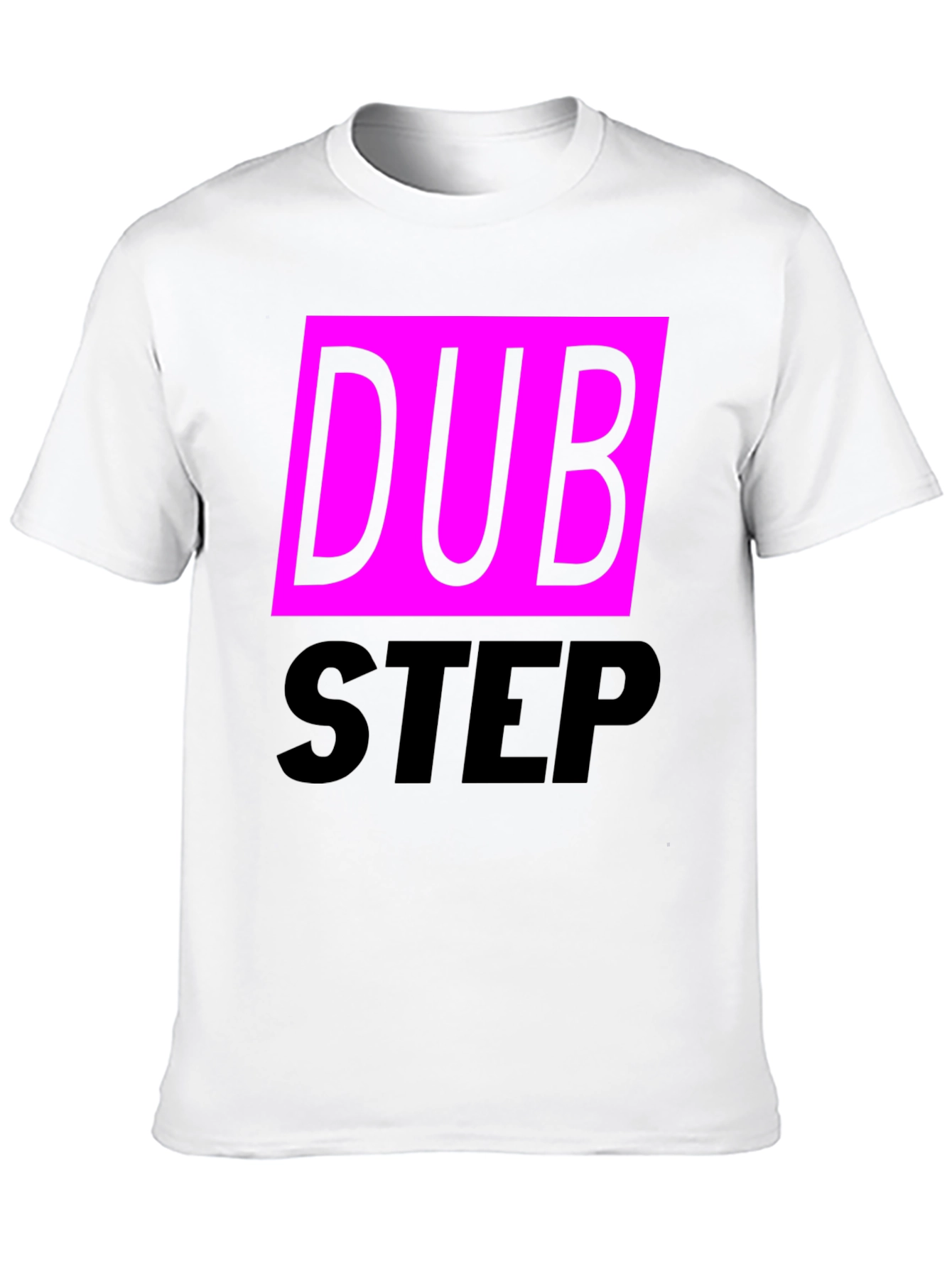 Dubstep Graphic Tee - Black Cotton Blend T-Shirt