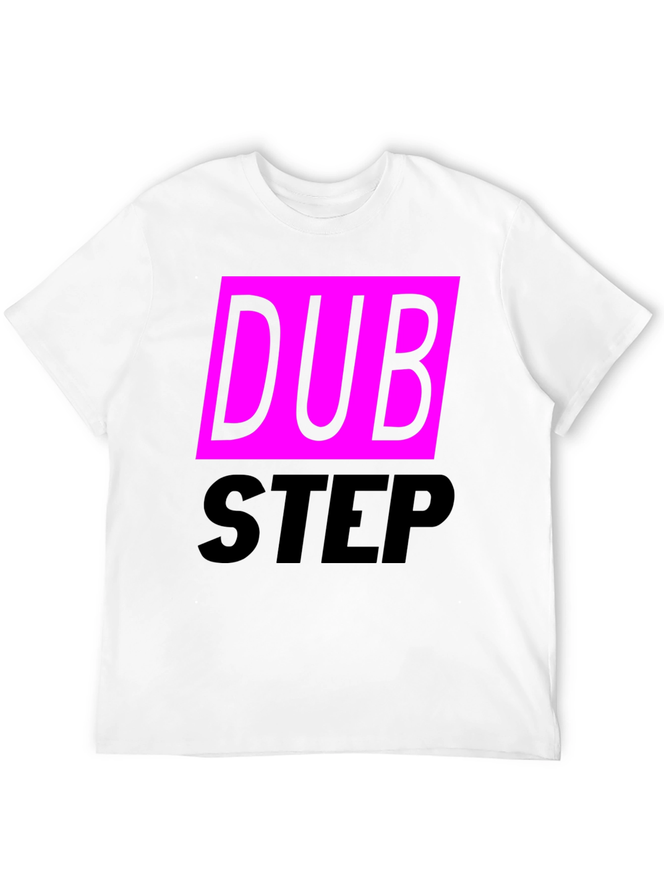 Dubstep Graphic Tee - Black Cotton Blend T-Shirt