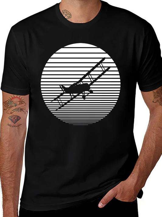 Vintage Biplane Graphic T-Shirt