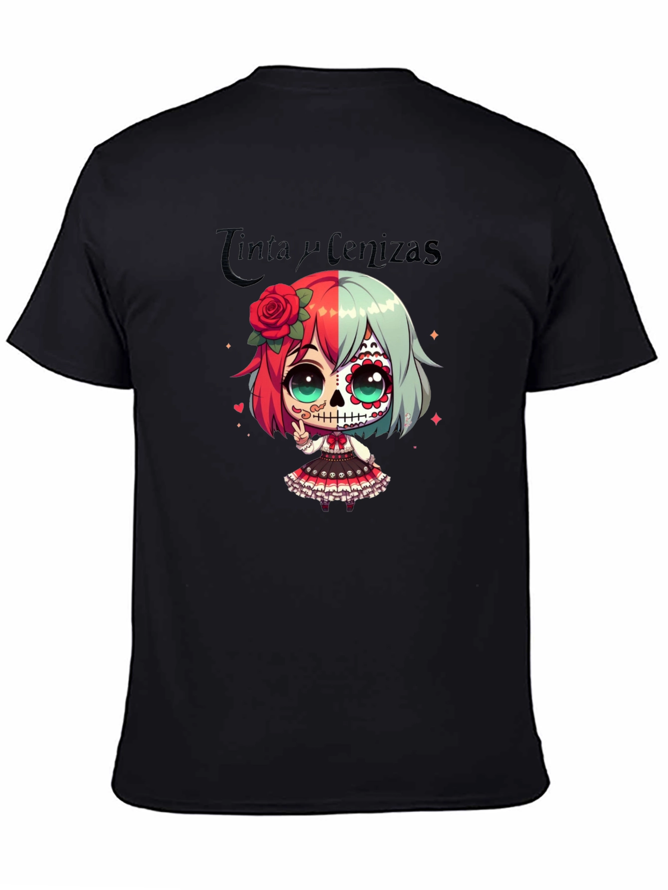 Sugar Skull Girl Anime T-Shirt