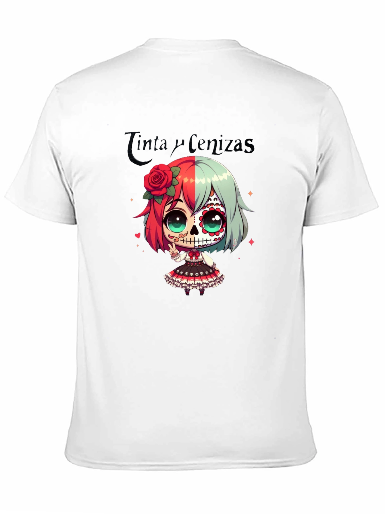 Sugar Skull Girl Anime T-Shirt