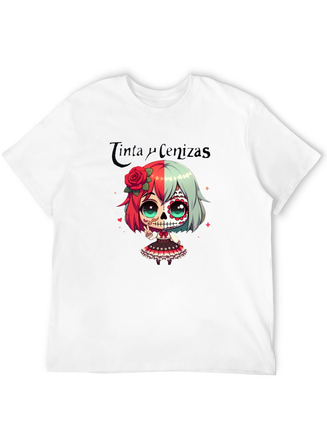 Sugar Skull Girl Anime T-Shirt