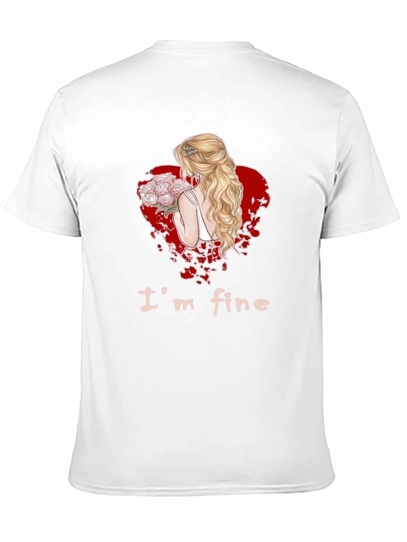 Im Fine Bride Heart Graphic Tee - Black