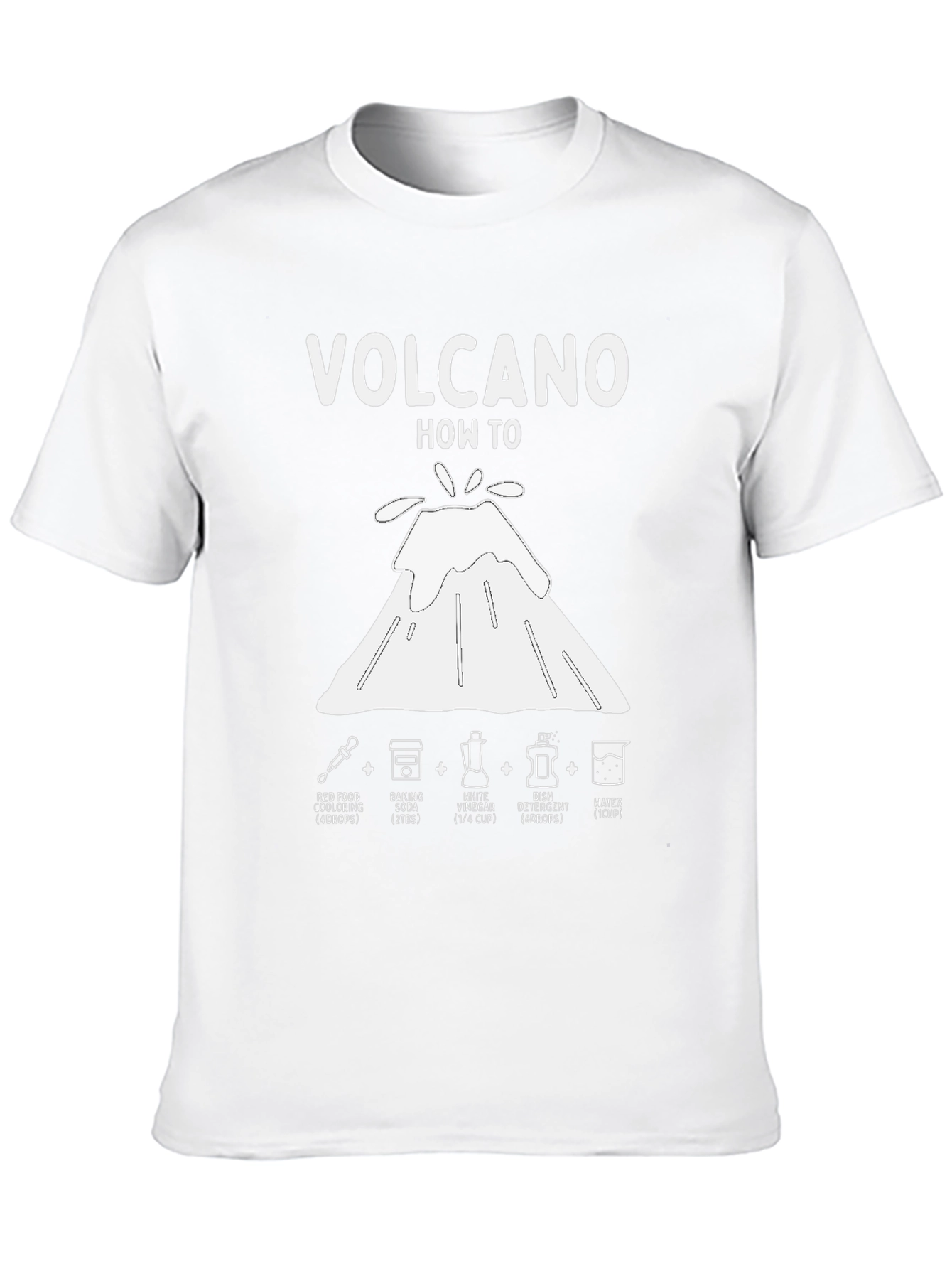 Volcano How-To T-Shirt Science Experiment Tee