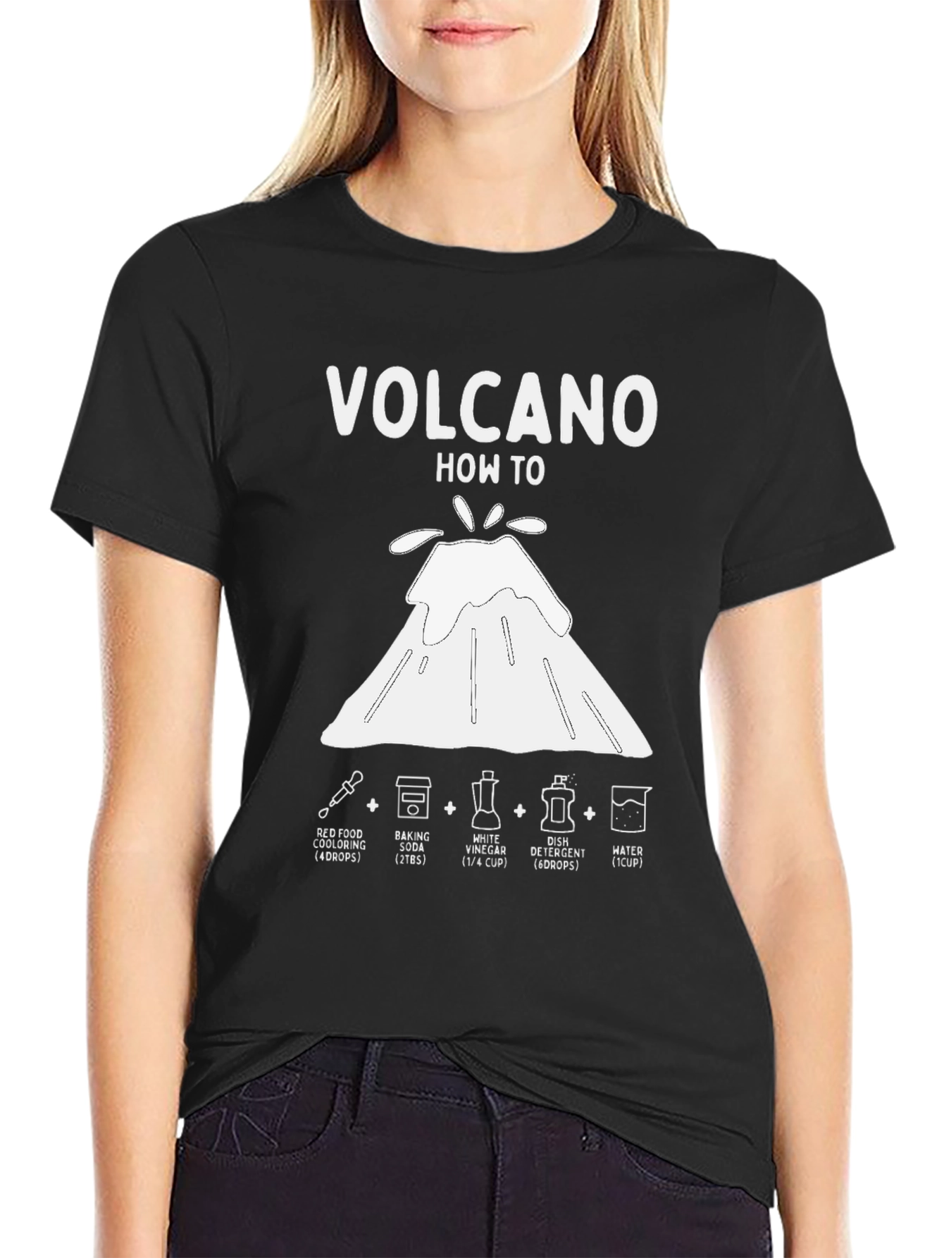Volcano How-To T-Shirt Science Experiment Tee