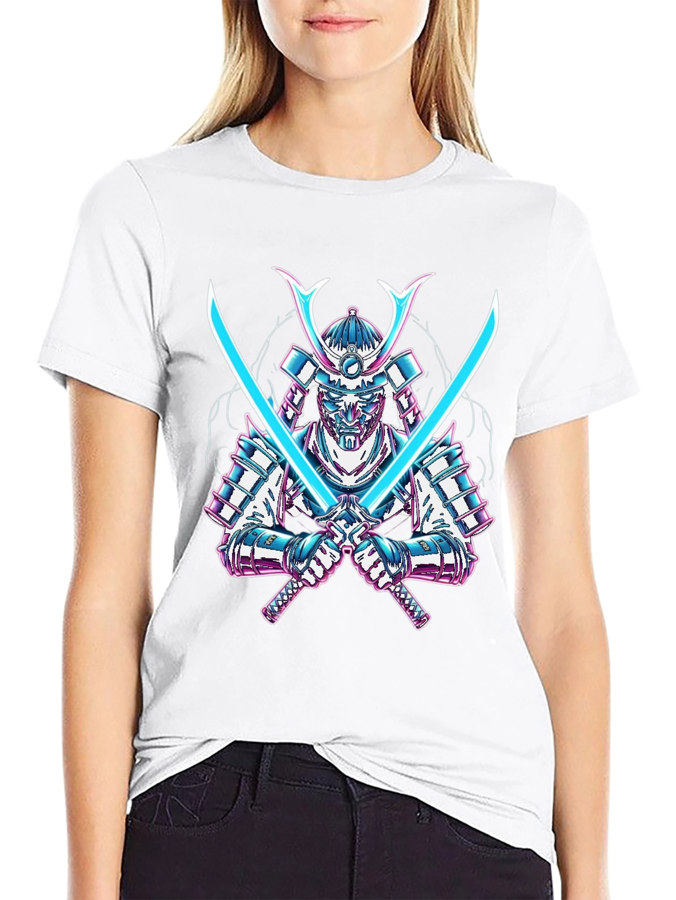 Samurai Warrior Graphic Tee - Black T-Shirt