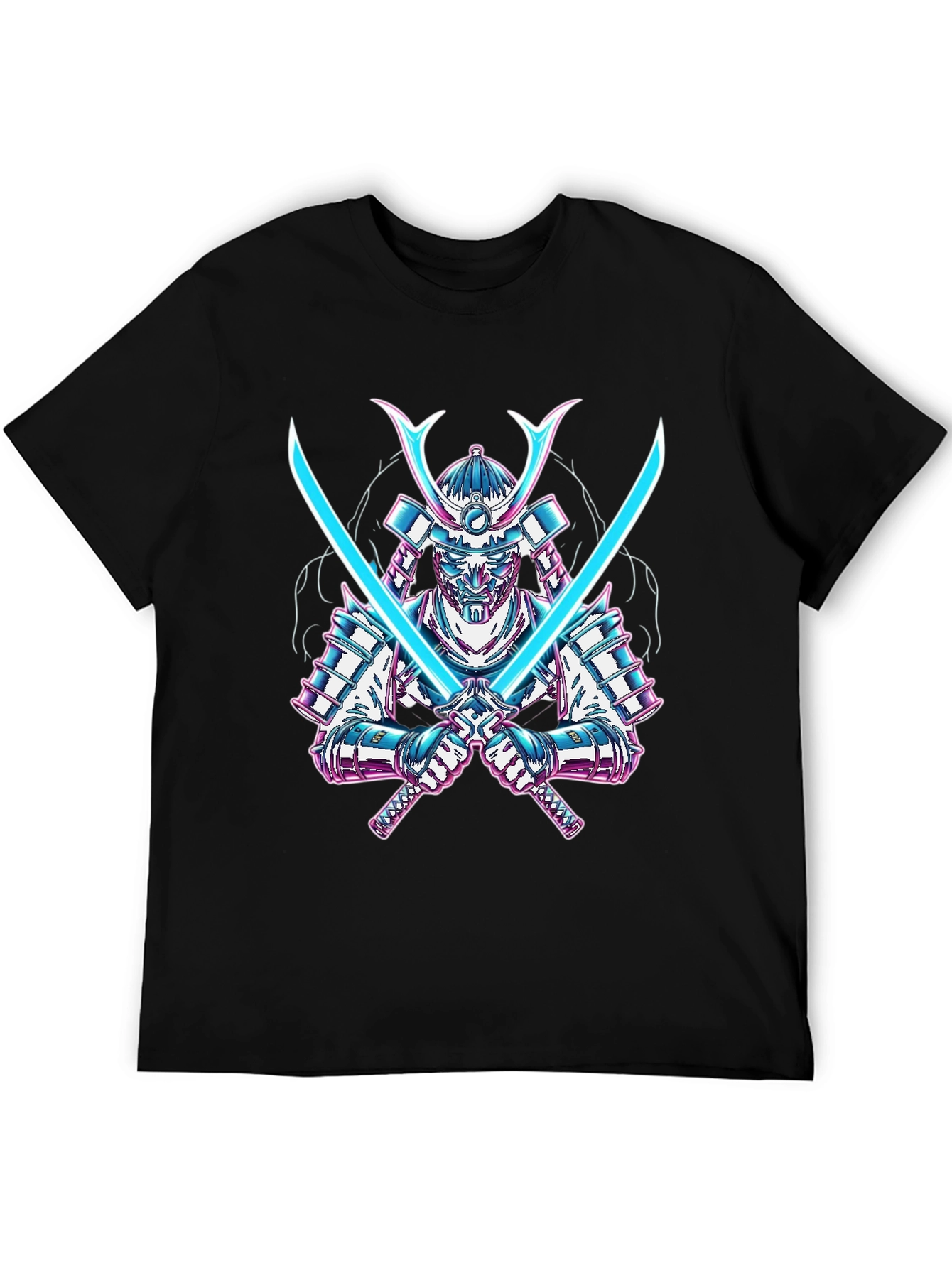 Samurai Warrior Graphic Tee - Black T-Shirt