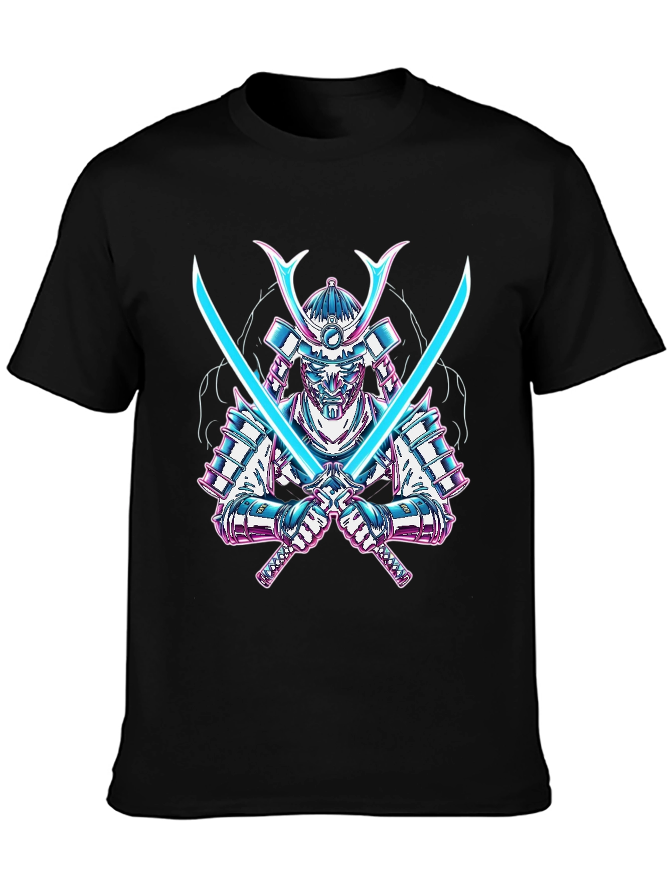 Samurai Warrior Graphic Tee - Black T-Shirt