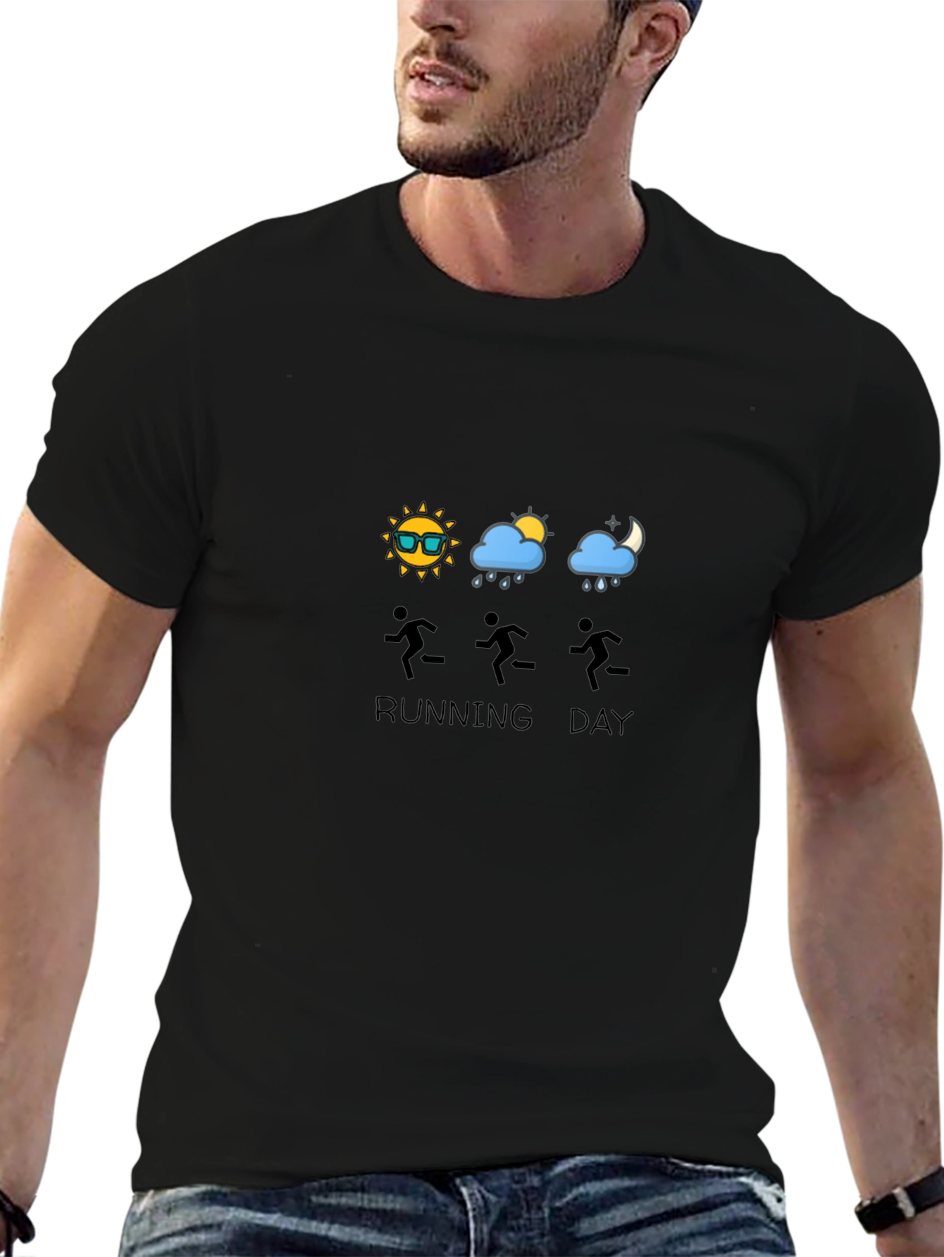 Running Day T-Shirt: Weather Graphic Tee
