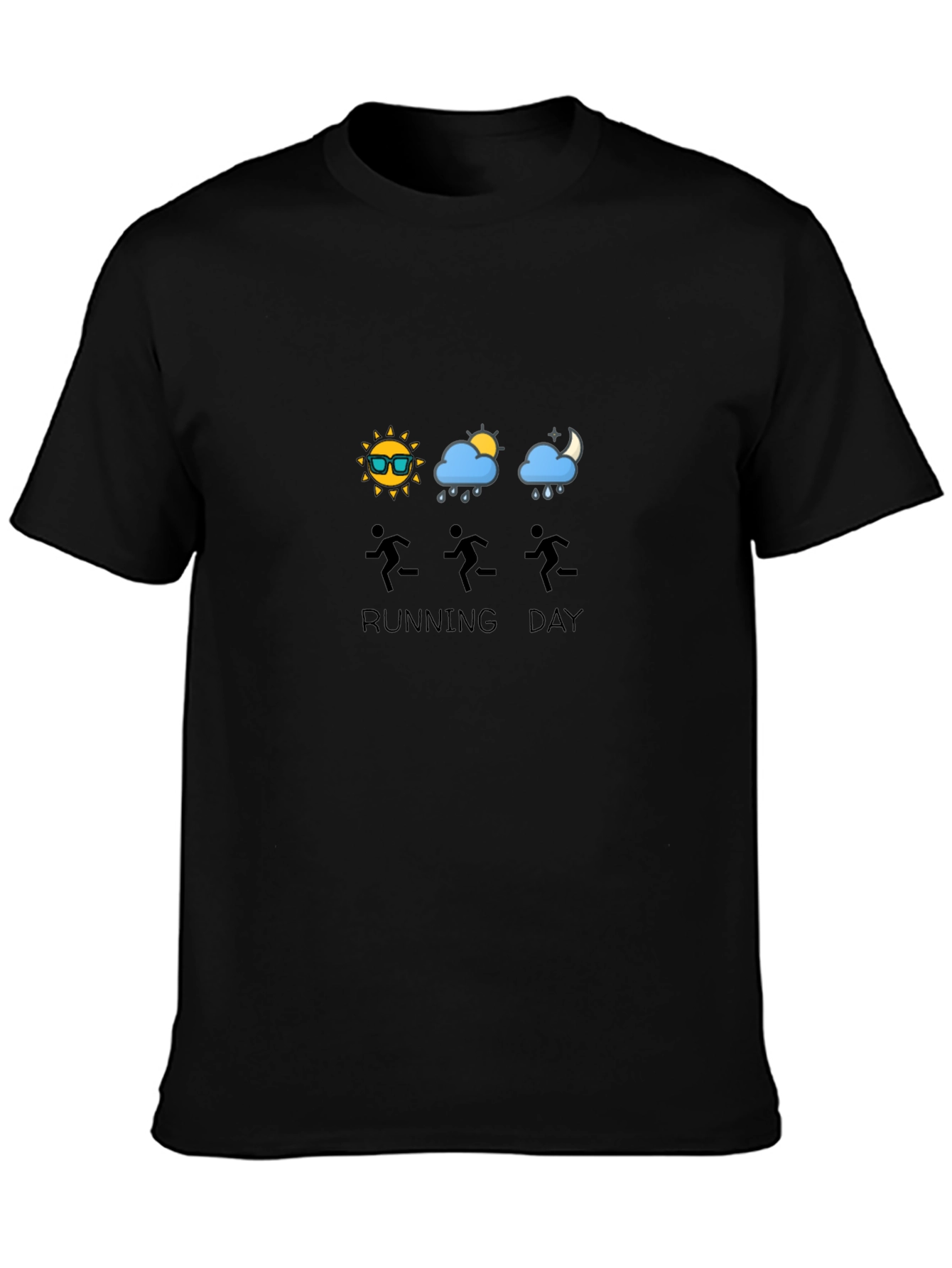 Running Day T-Shirt: Weather Graphic Tee