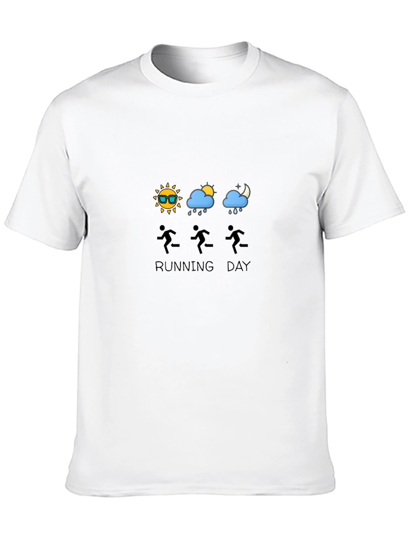 Running Day T-Shirt: Weather Graphic Tee