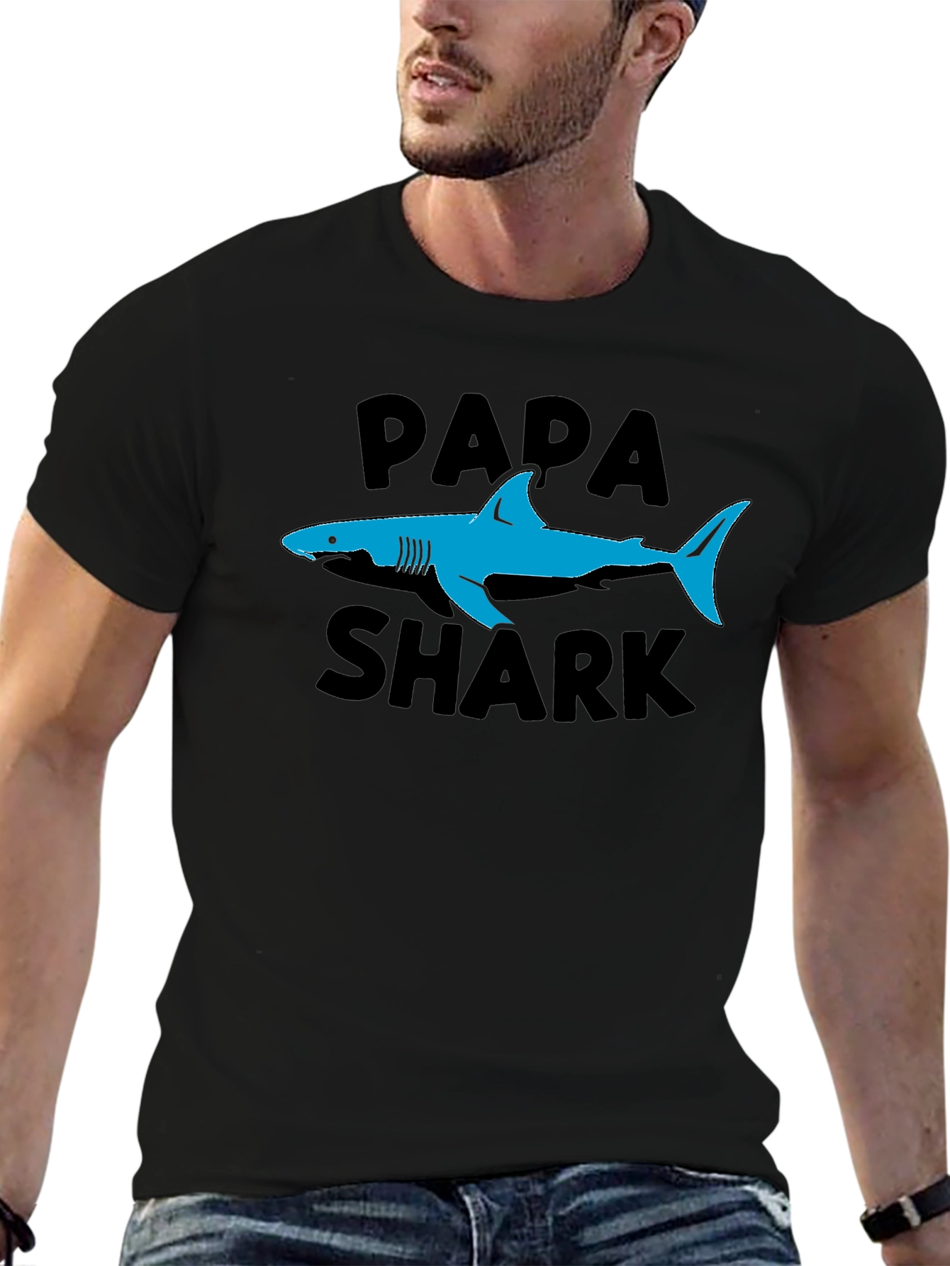 Papa Shark T-Shirt - Family Fun Graphic Tee