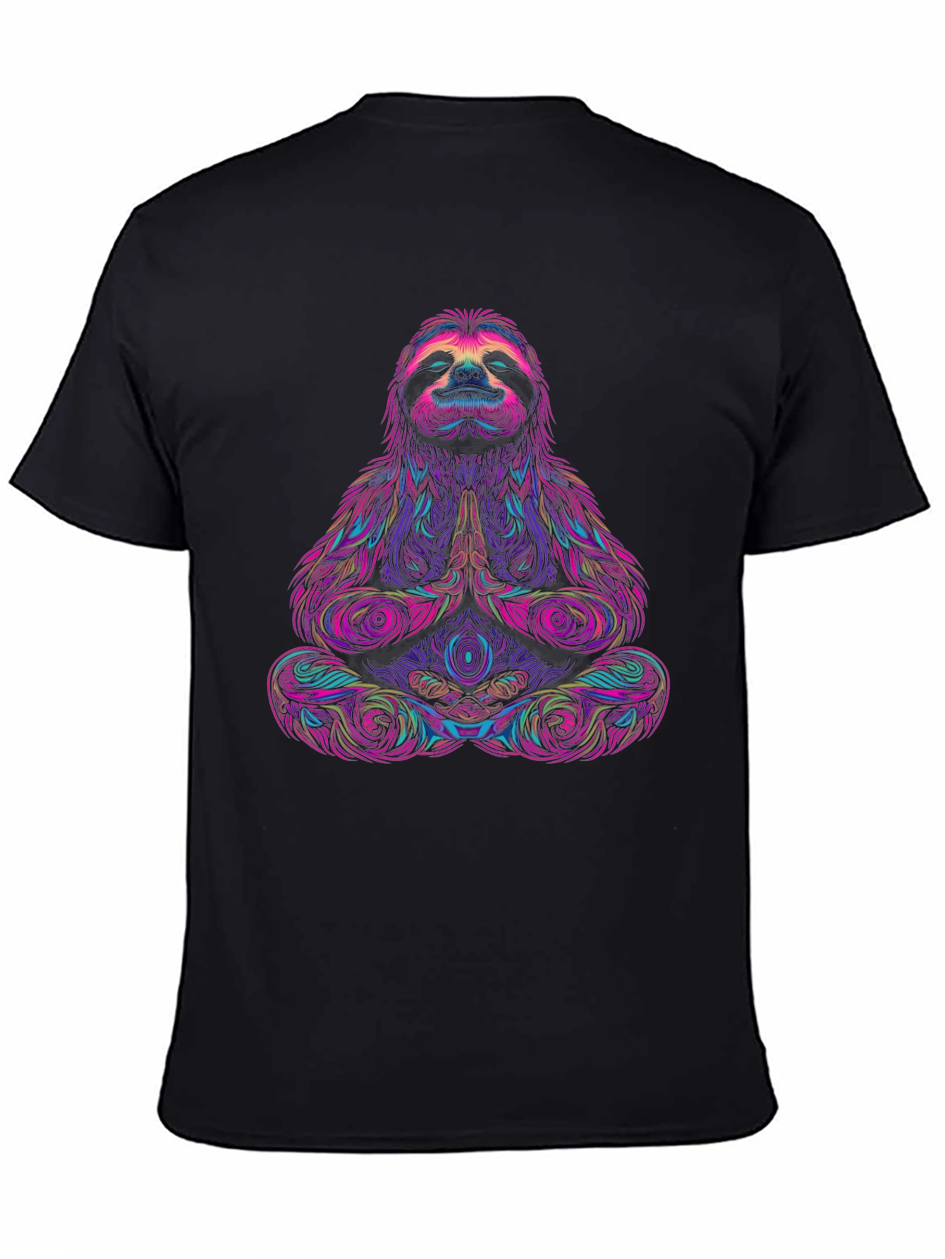 Meditating Sloth Graphic Tee - Zen Vibes