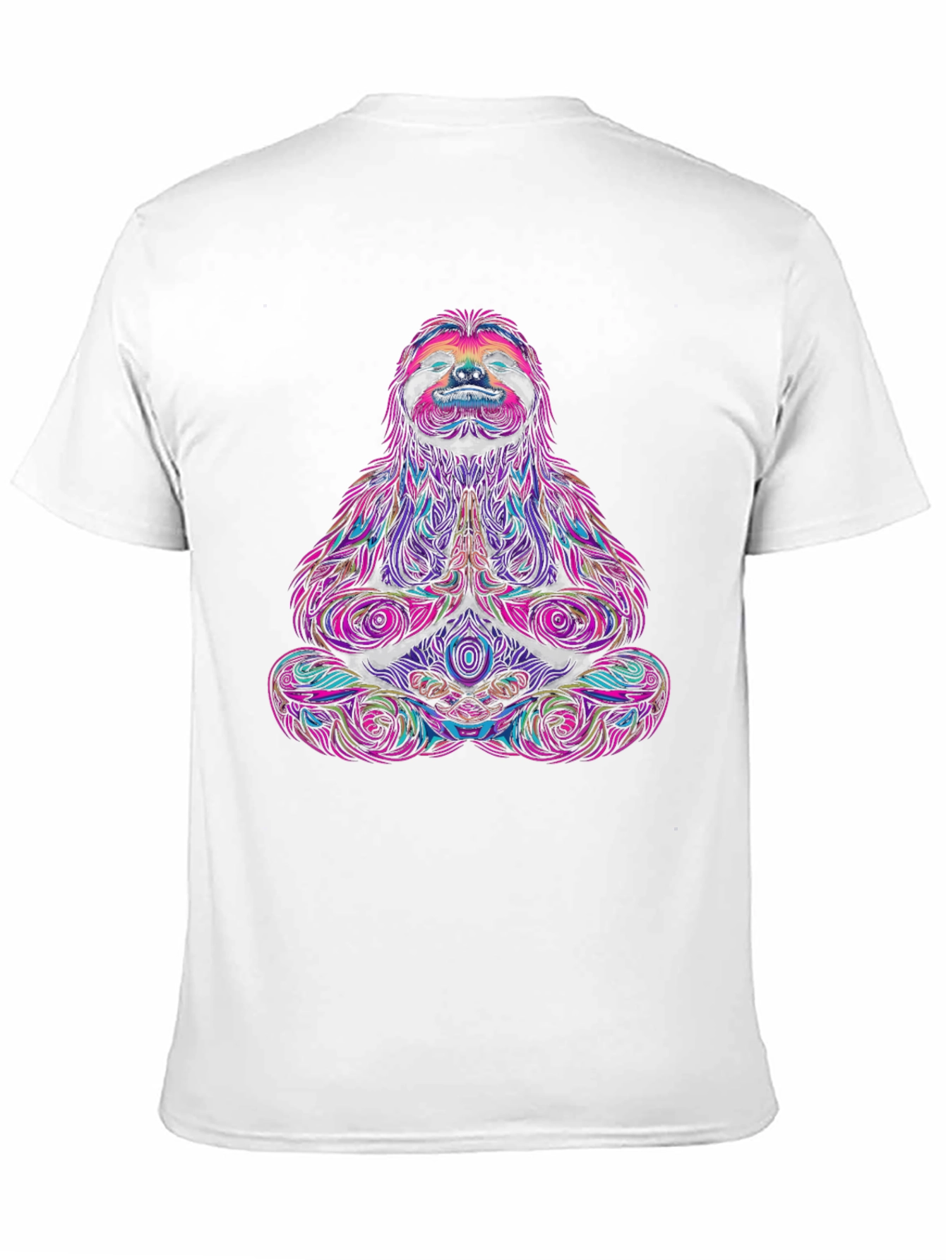 Meditating Sloth Graphic Tee - Zen Vibes