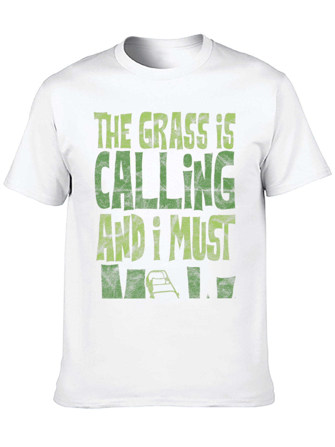 The Grass Is Calling Funny Lawn Mowing T-Shirt