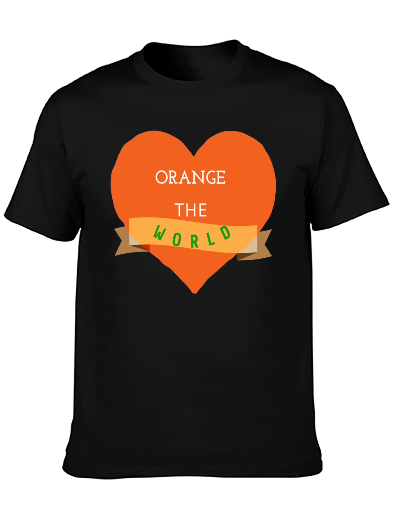 Orange the World T-Shirt - Heart Design