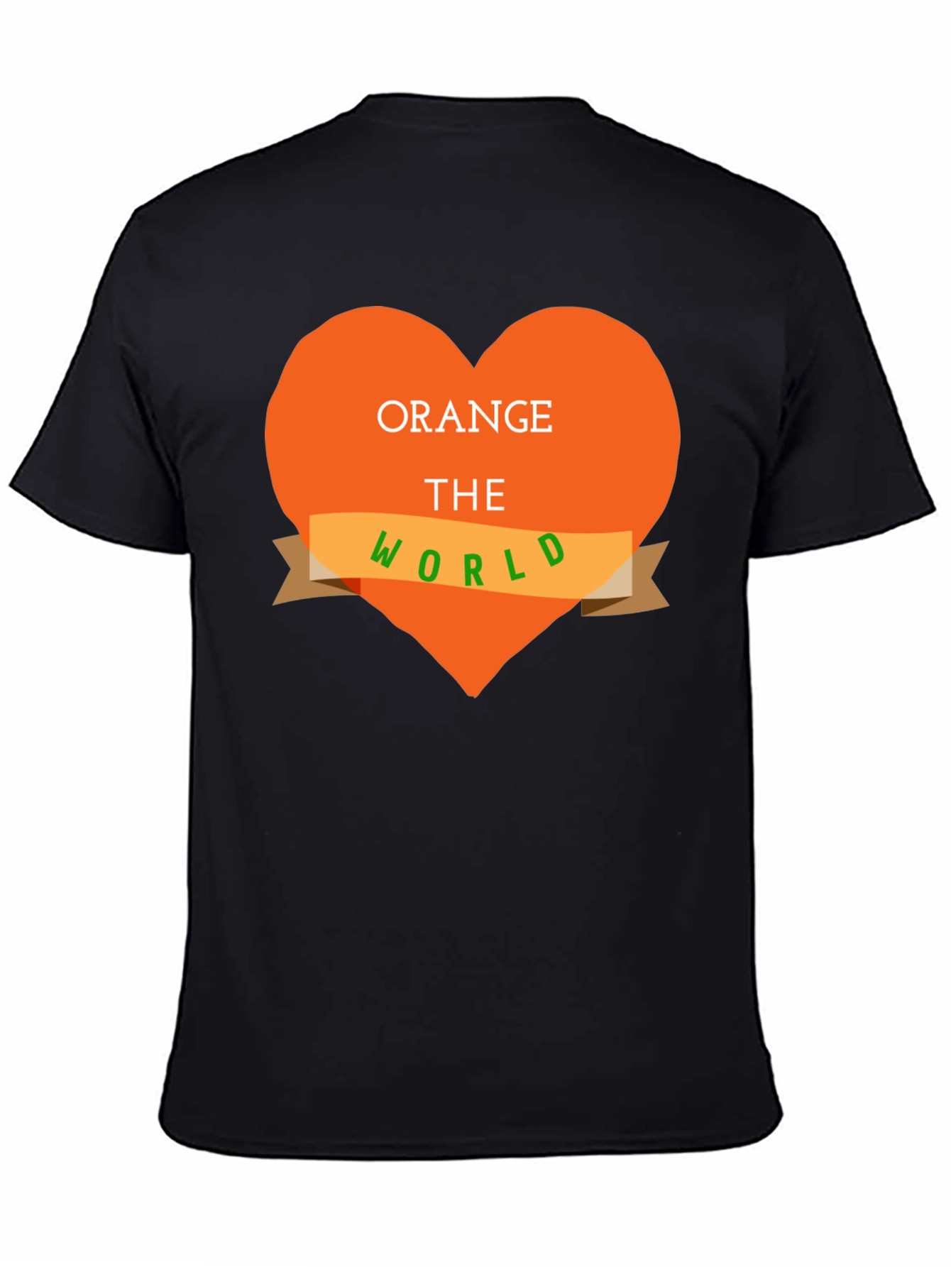 Orange the World T-Shirt - Heart Design