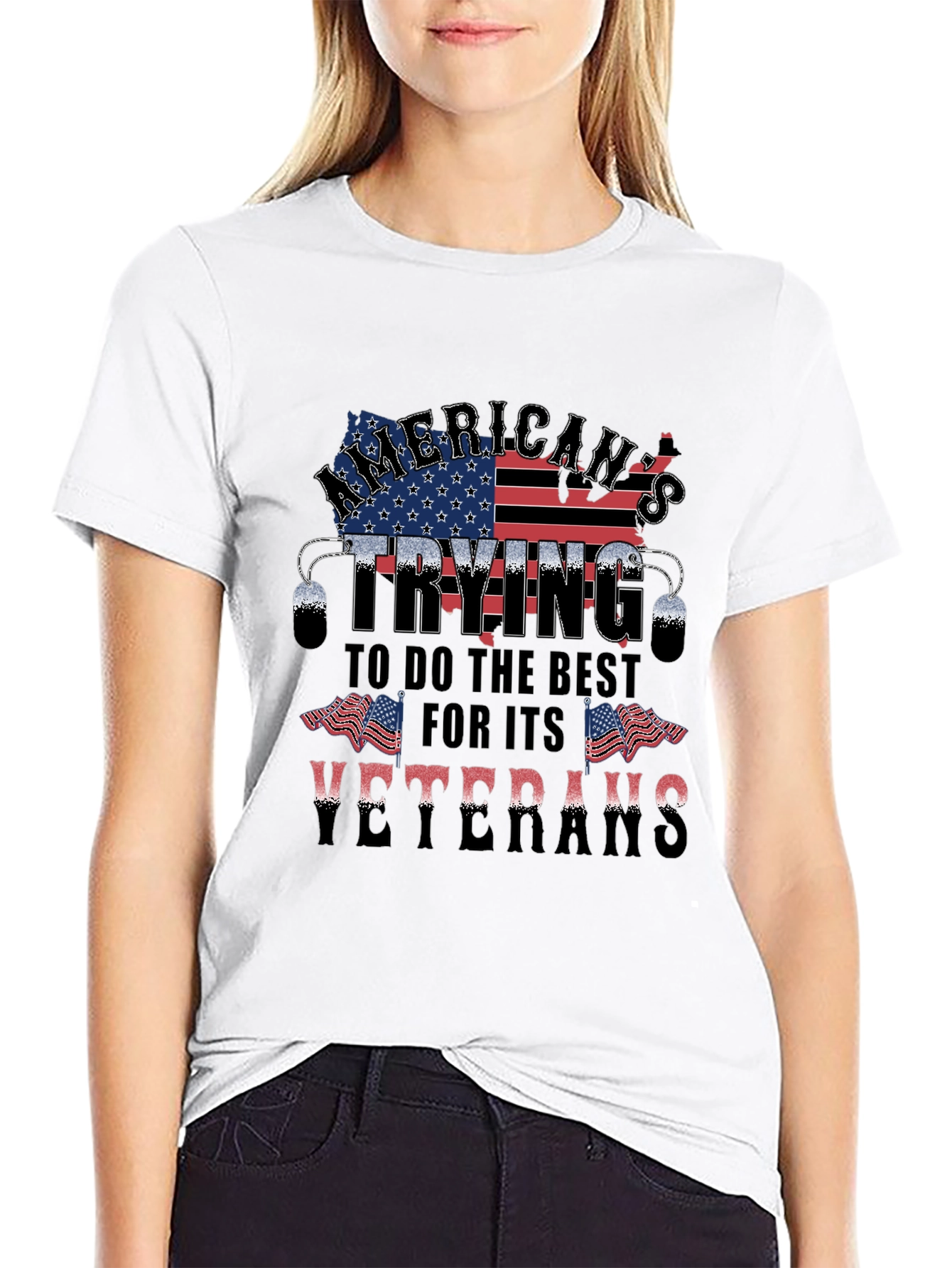 American Veteran Patriotic Graphic Tee